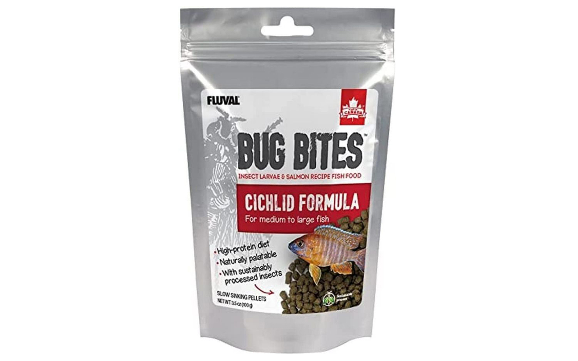 Bug Bites Cichlid Formula for Medium-Large Fish - 3.5 oz