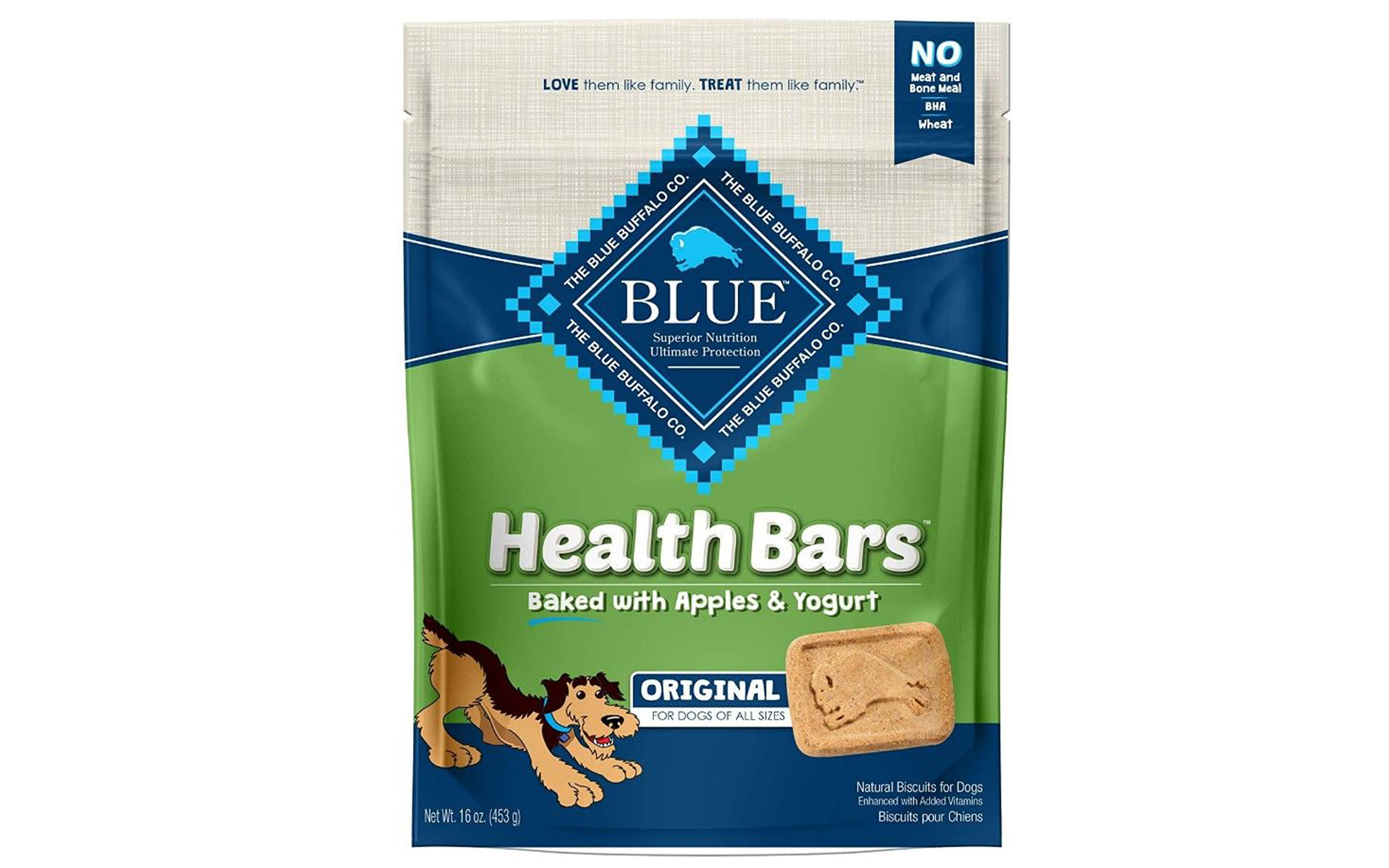 Health Bars Dog Biscuits - Baked with Apples & Yogurt, 16 oz