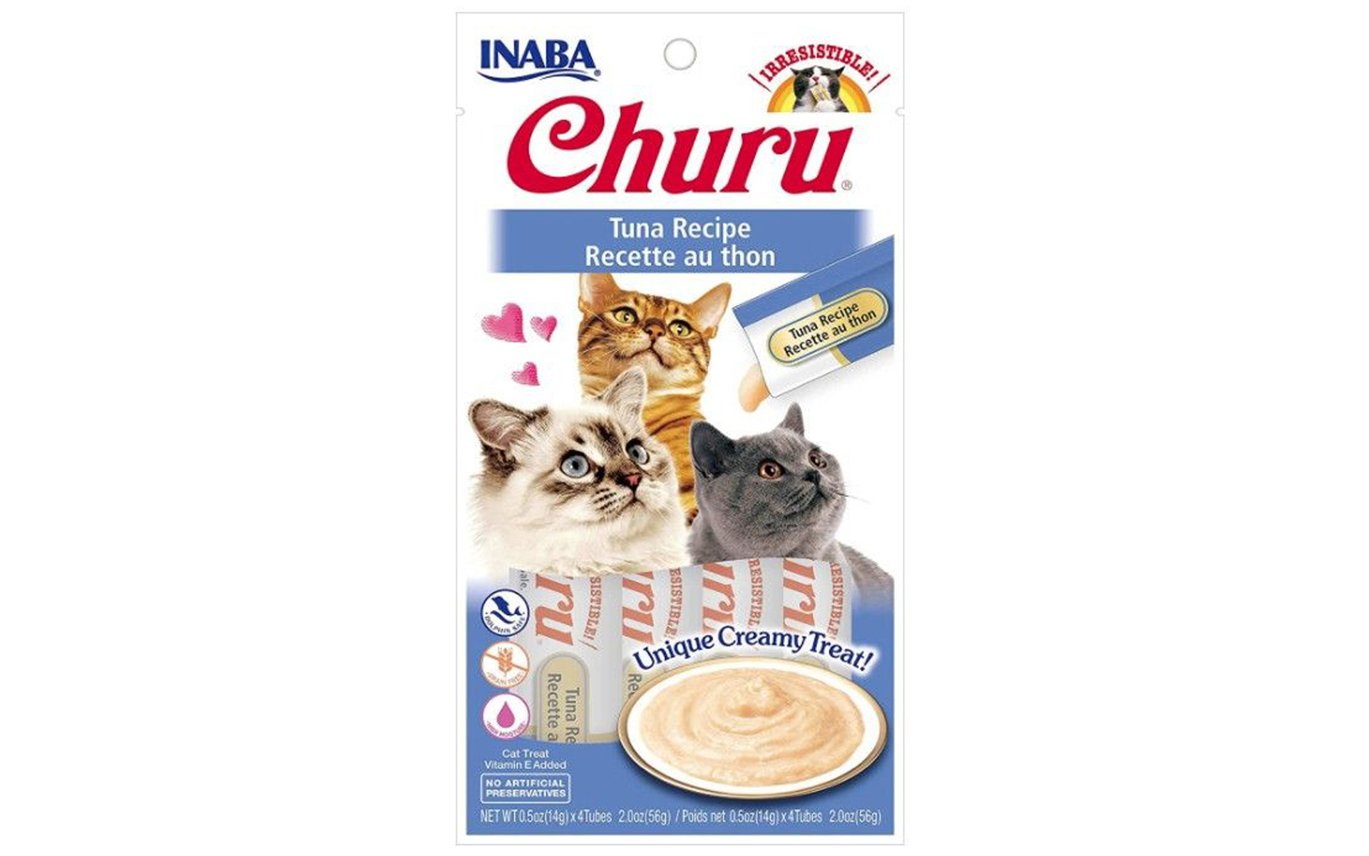 Churu Tuna Recipe Creamy Cat Treat, 4 count