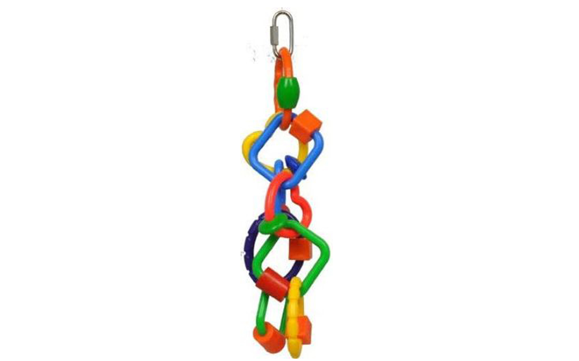 Happy Beaks Plastic Rings and Blocks Bird Toy