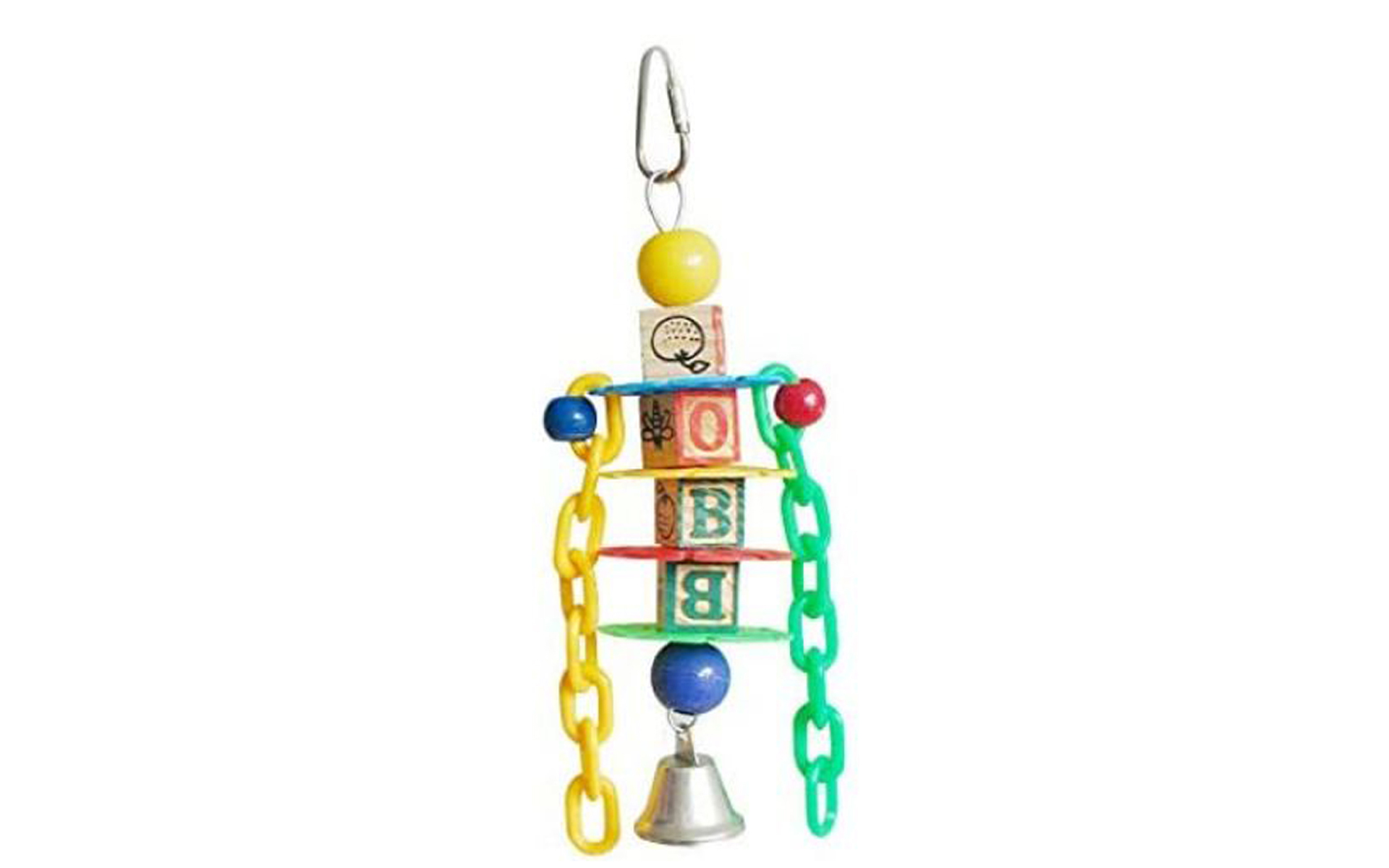 Happy Beaks Petite Learning Blocks Assorted Bird Toy