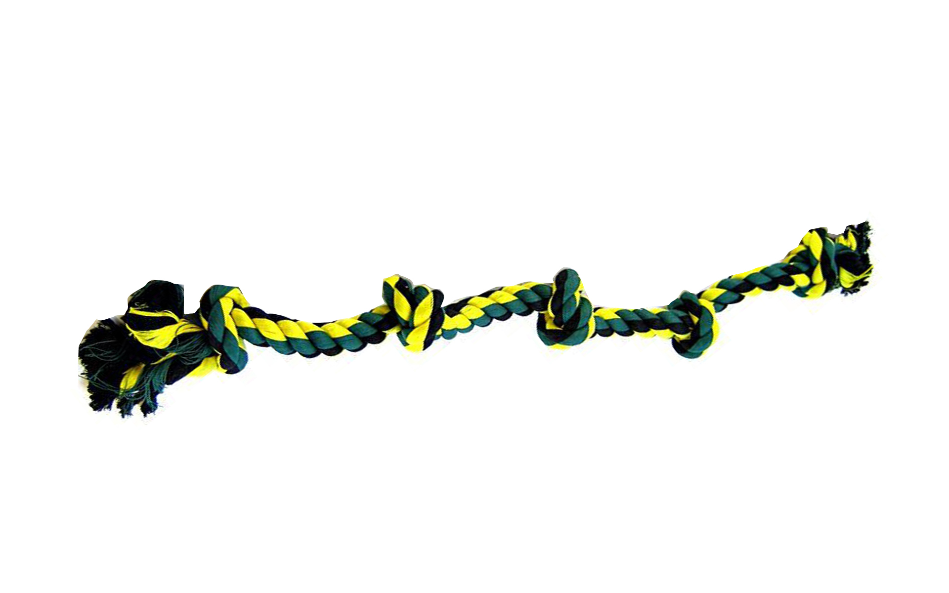 Flossy Chews Colored 5 Knot Tug Rope Super X-Large 6' Long