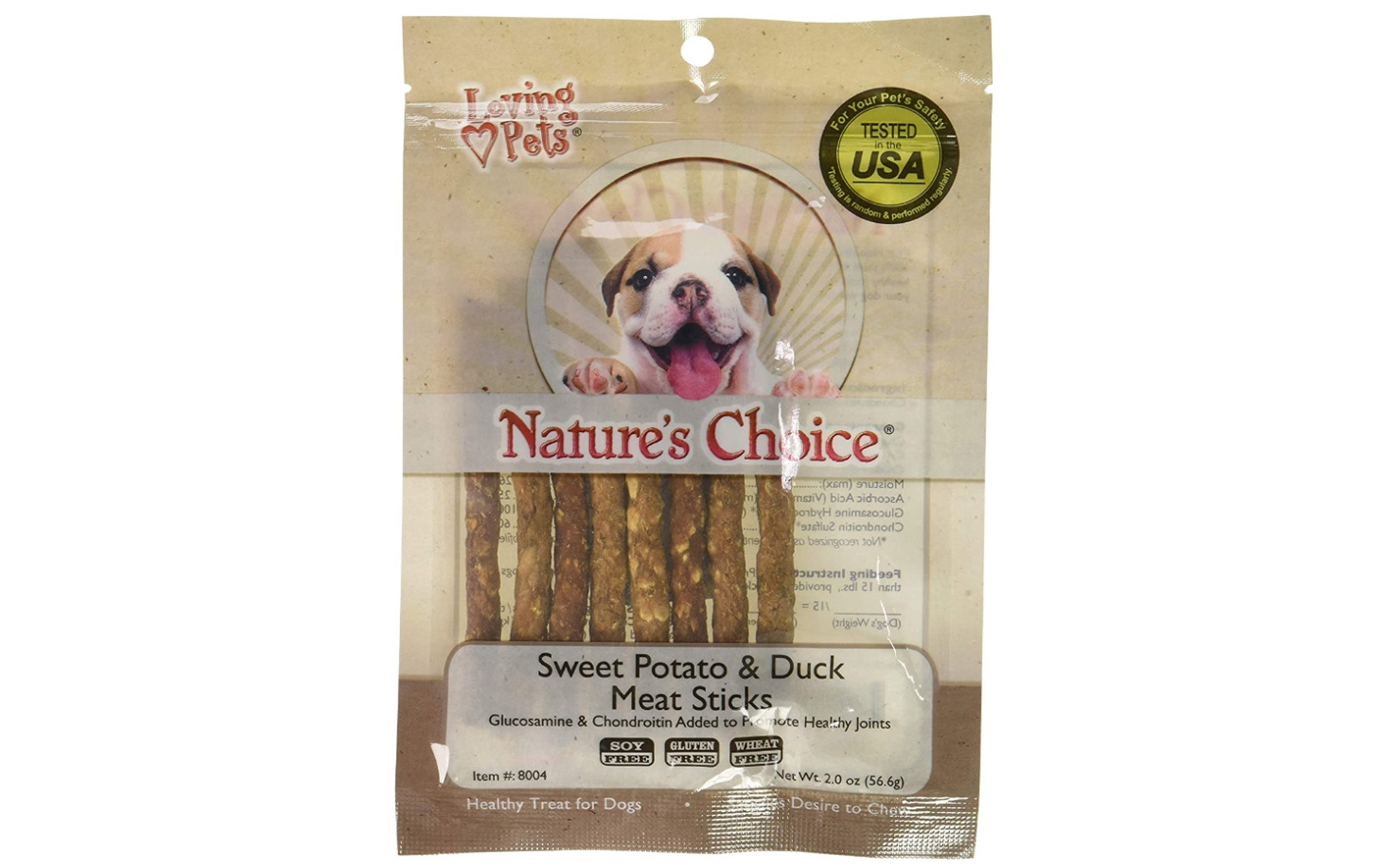 Nature's Choice Sweet Potato & Duck Meat Sticks, 2 oz