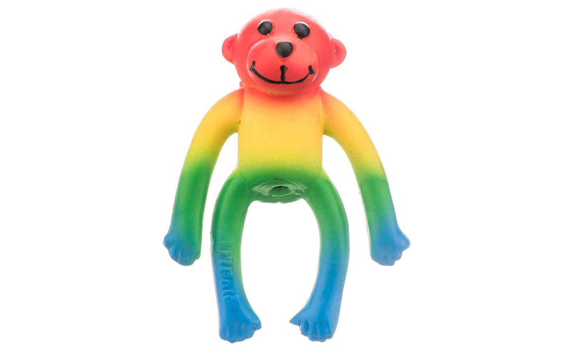 Latex Monkey Dog Toy - Assorted Colors, 4" Long