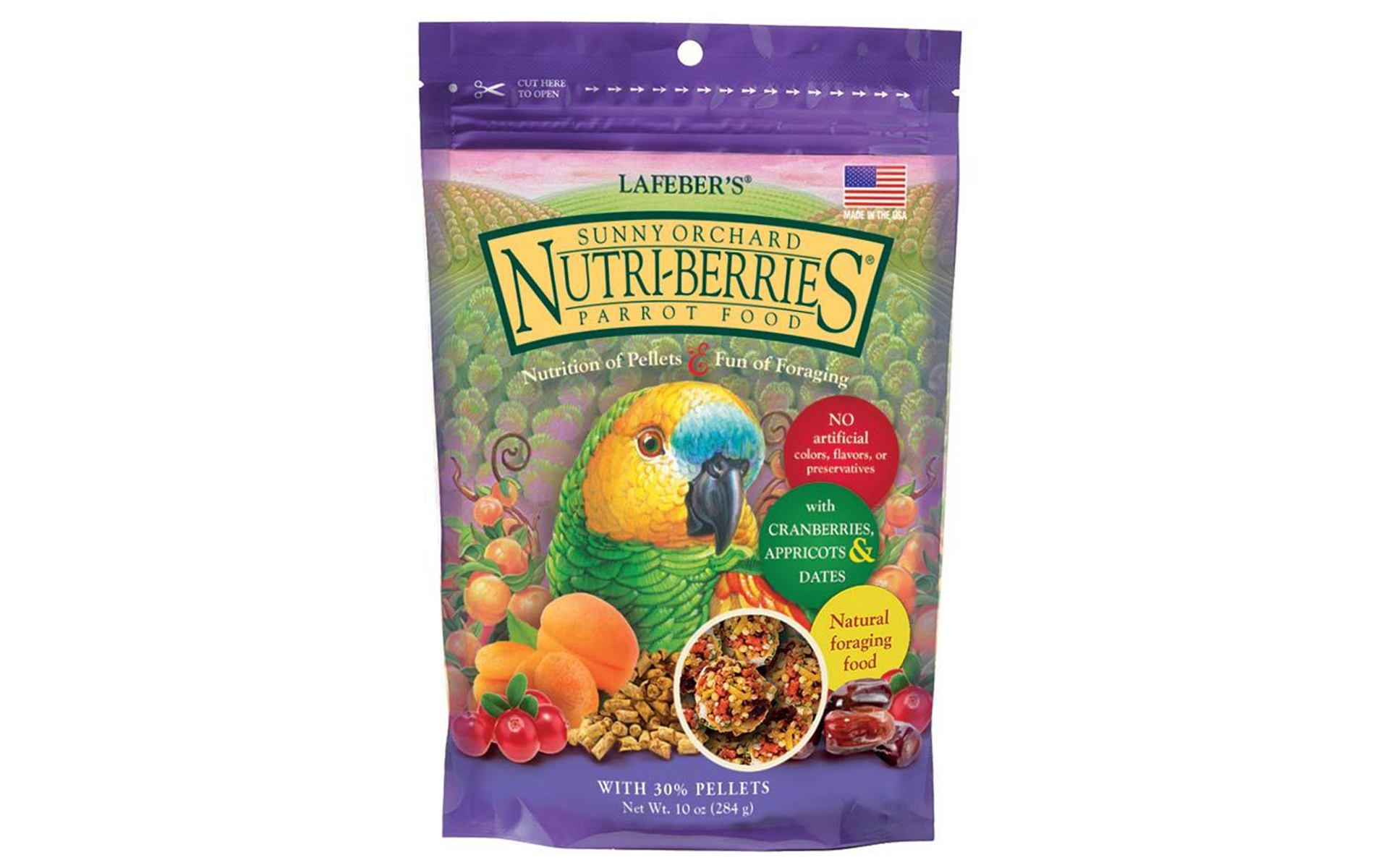 Sunny Orchard Nutri-Berries Parrot Food, 3 lbs