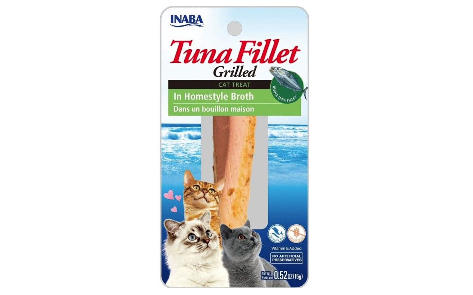 Tuna Fillet Grilled Cat Treat in Homestyle Broth, 0.52 oz