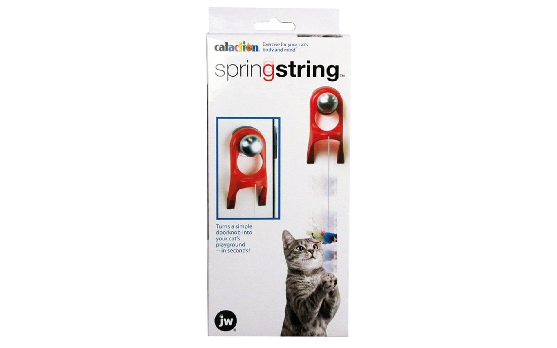 Springstring Feathered Mouse Interactive Cat Toy, 1 count