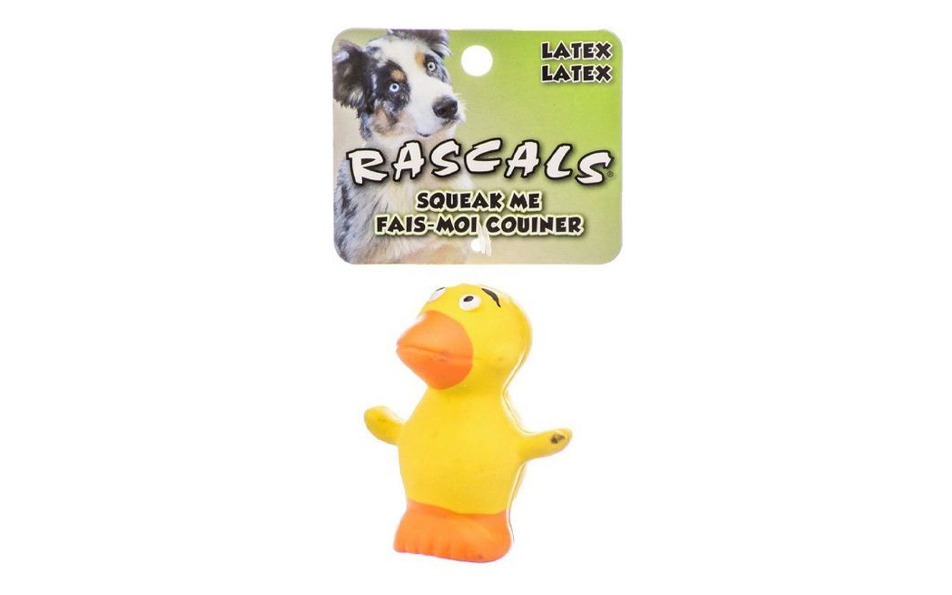 Rascals Latex Duck Dog Toy, 2.5" Long