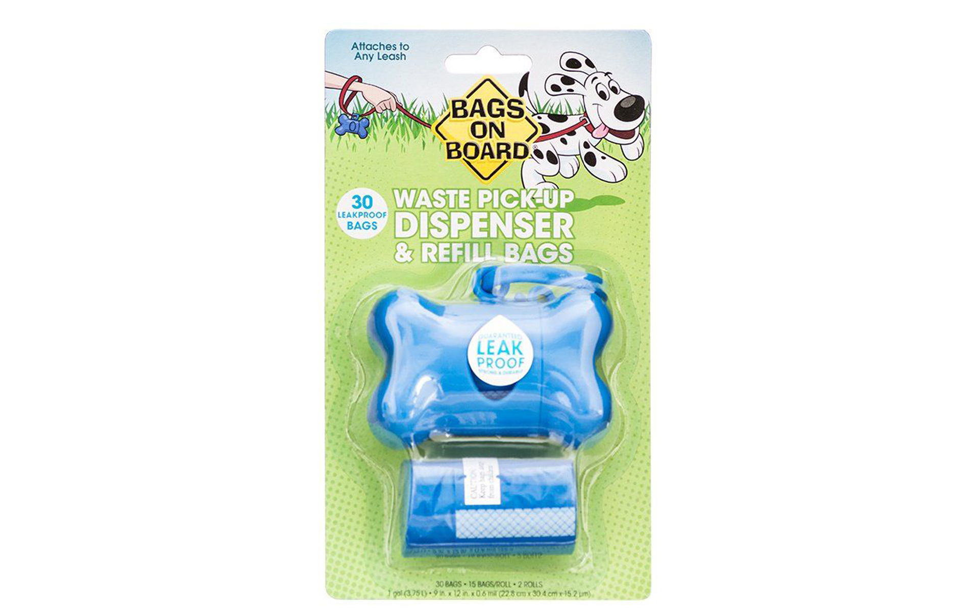 Bone Shaped Pick up Bag Dispenser - Blue, 1 Count