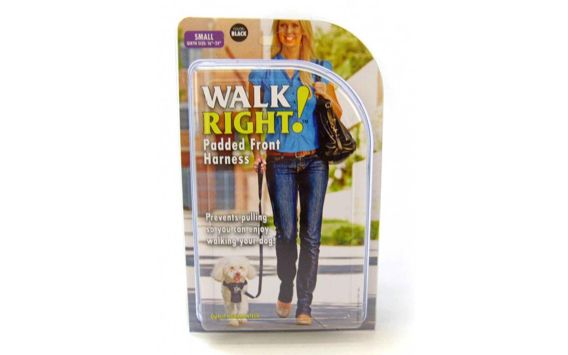 Walk Right Padded Harness - Black