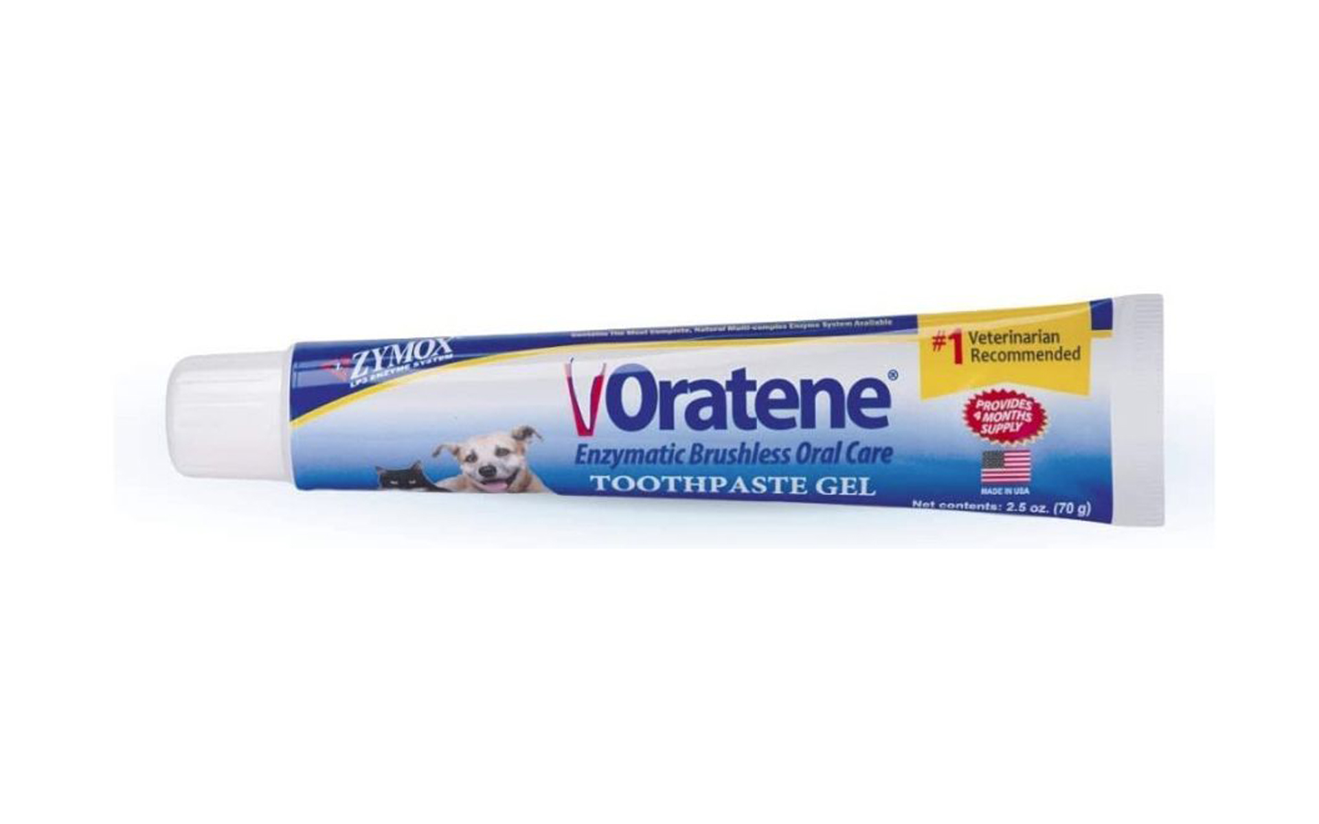 Oratene Enzymatic Brushless Toothpaste Gel for Dogs and Cats