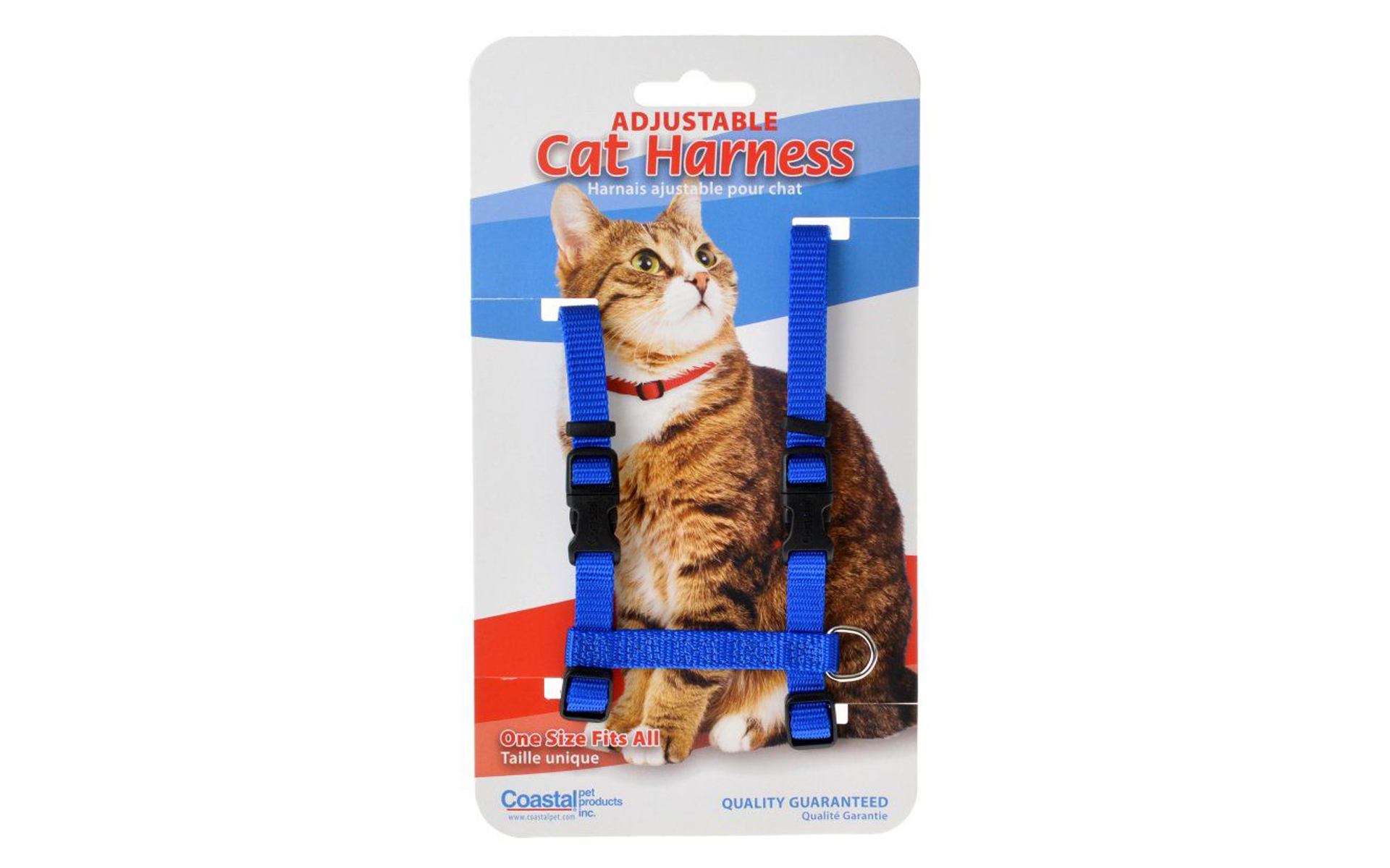 Nylon Adjustable Cat Harness - Blue