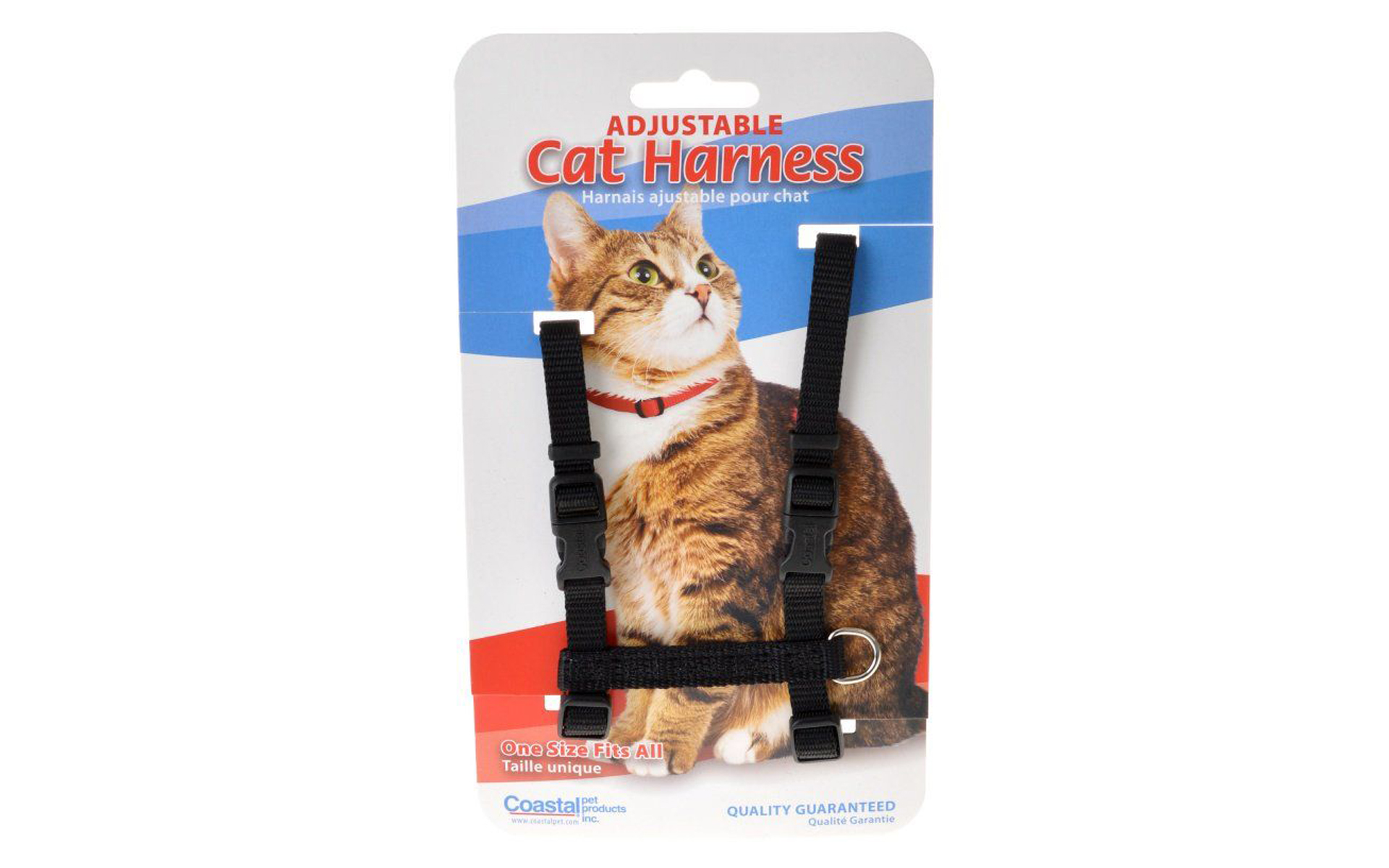 Nylon Adjustable Cat Harness - Black