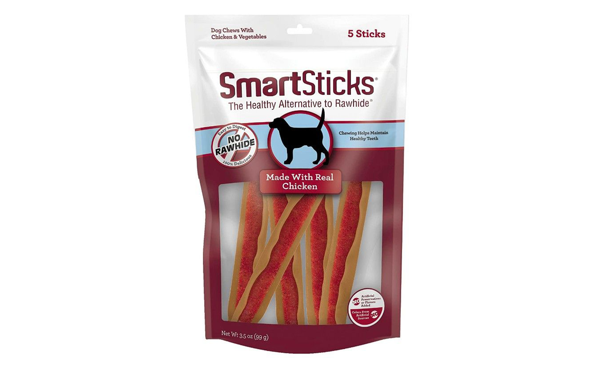 SmartSticks Vegetable and Chicken Rawhide Free Dog Chew