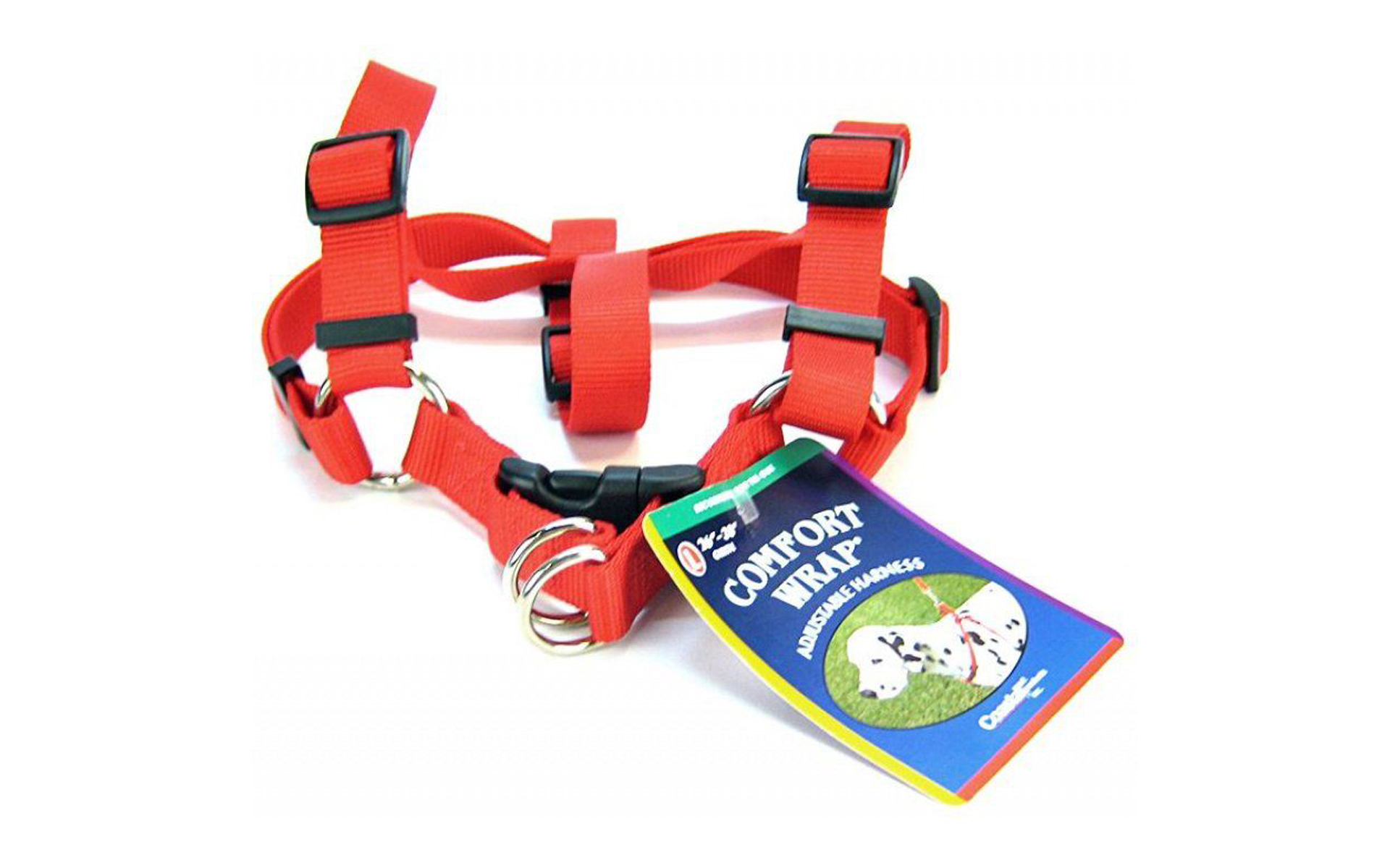 Comfort Wrap Nylon Adjustable Harness - Red