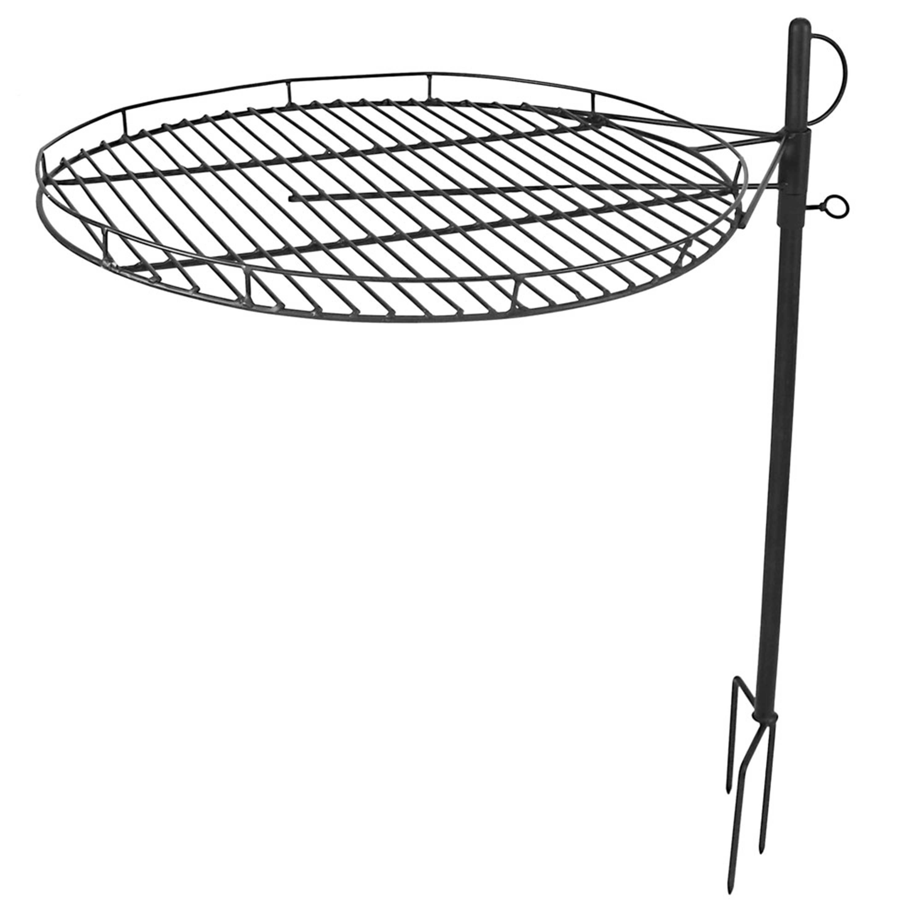 Steel Fire Pit Campfire Cooking Grill Swivel Set with Stand