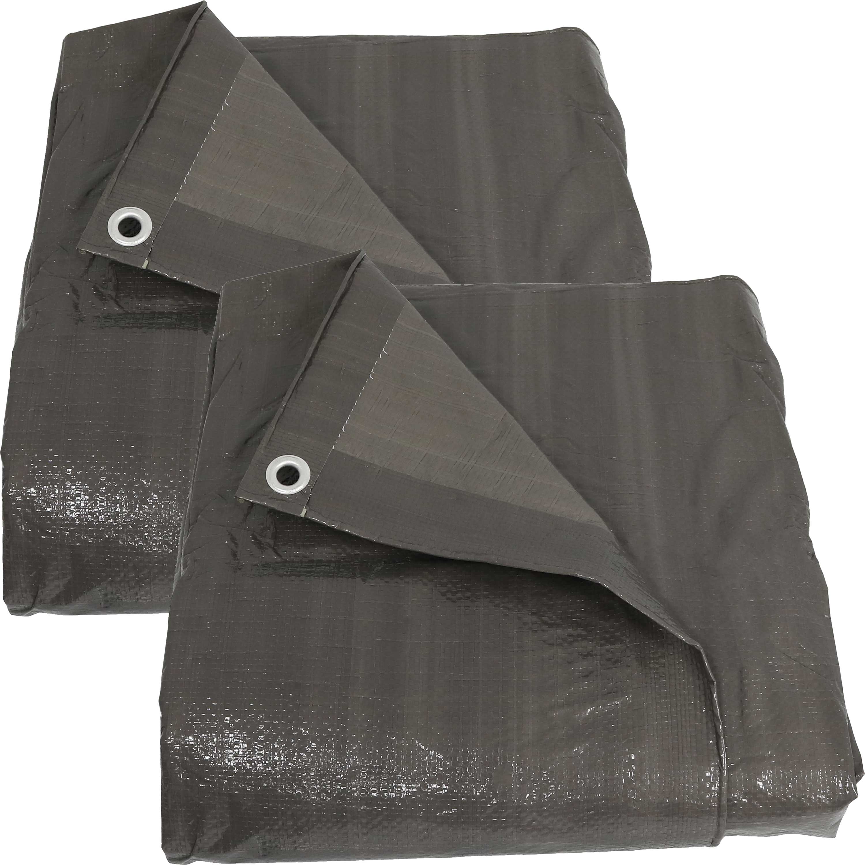 Multi-Purpose Tarp - Dark Gray - 20 ft x 30 ft - Set of 2