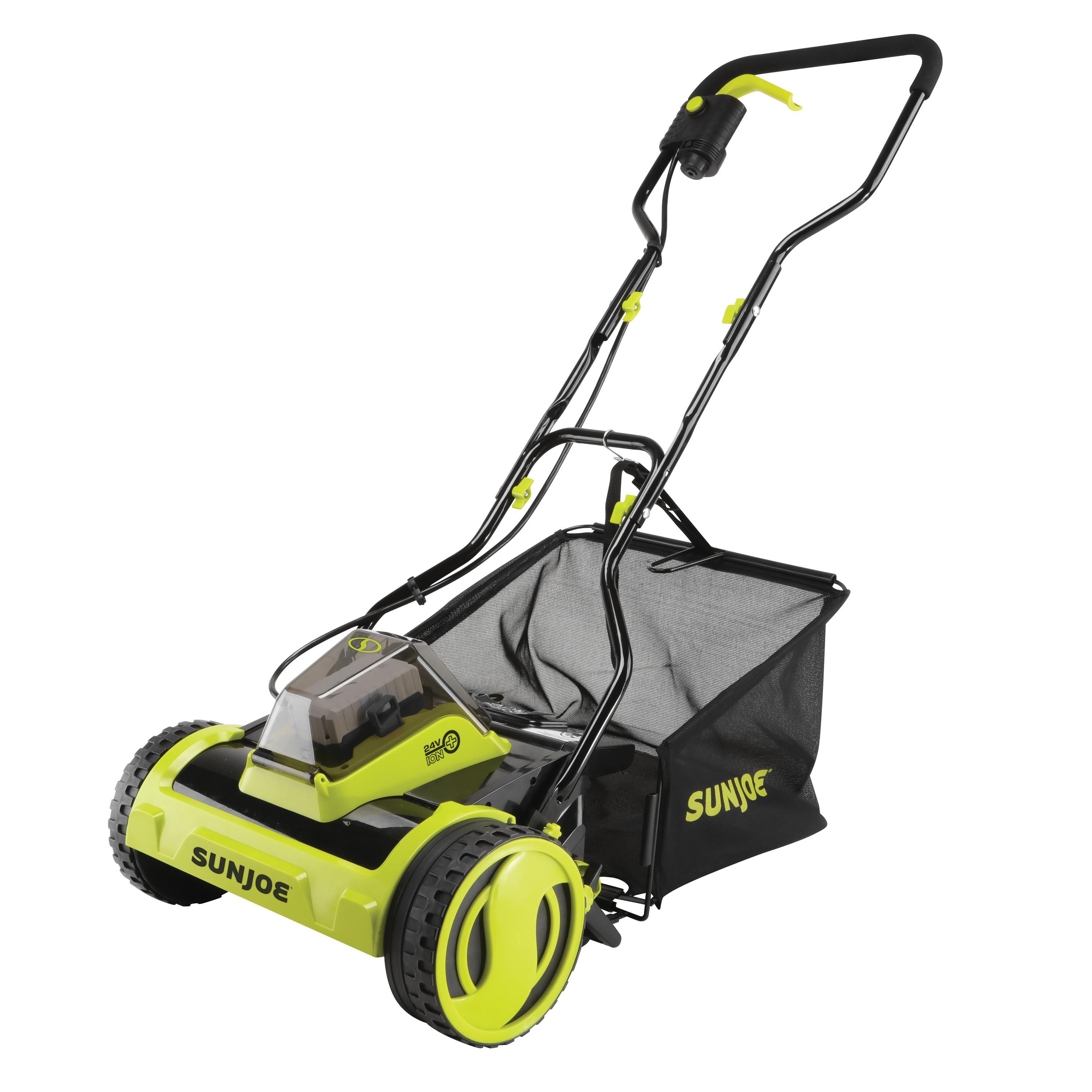 24V iON+ 15" Cordless Push Reel Mower, Rear Bag