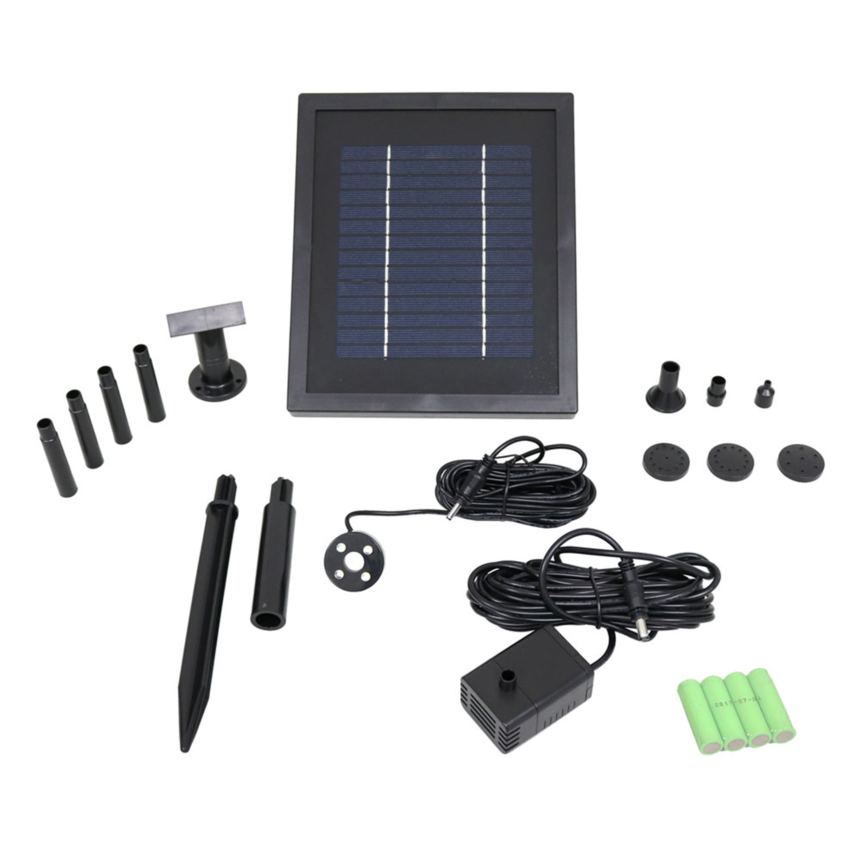 65 GPH Solar Pump and Panel with Battery Pack - 47 in Lift