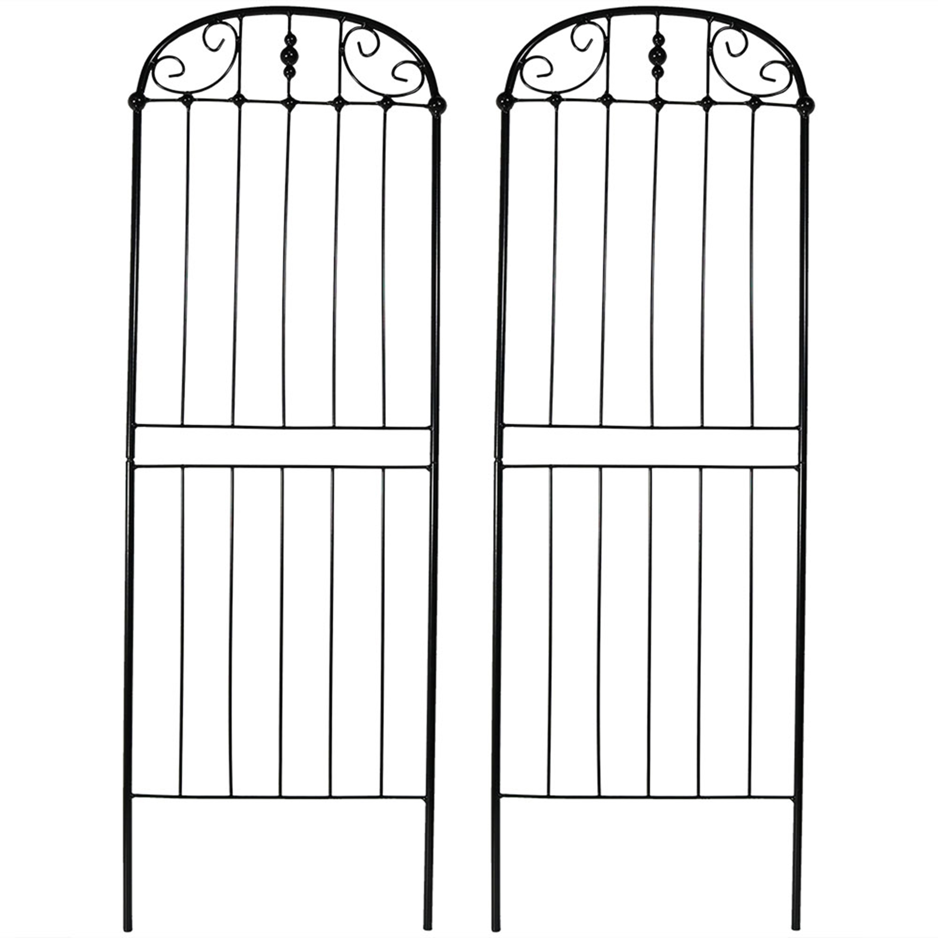 32 in Steel Wire Traditional Garden Plant Trellis - Set of 2