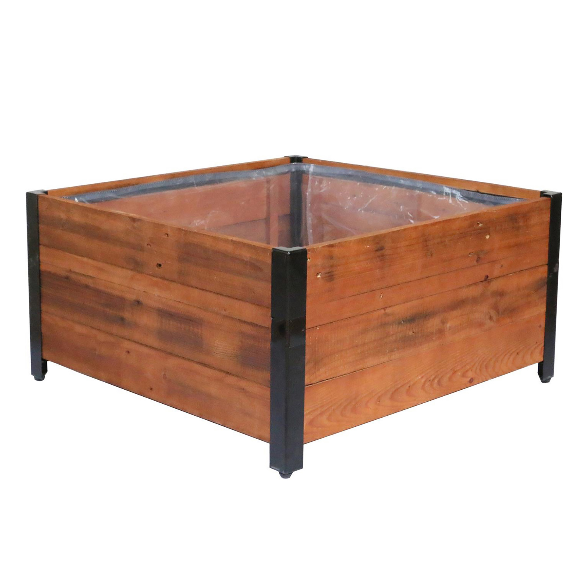 Urban Garden FSC Recycled Wood and Metal Planter