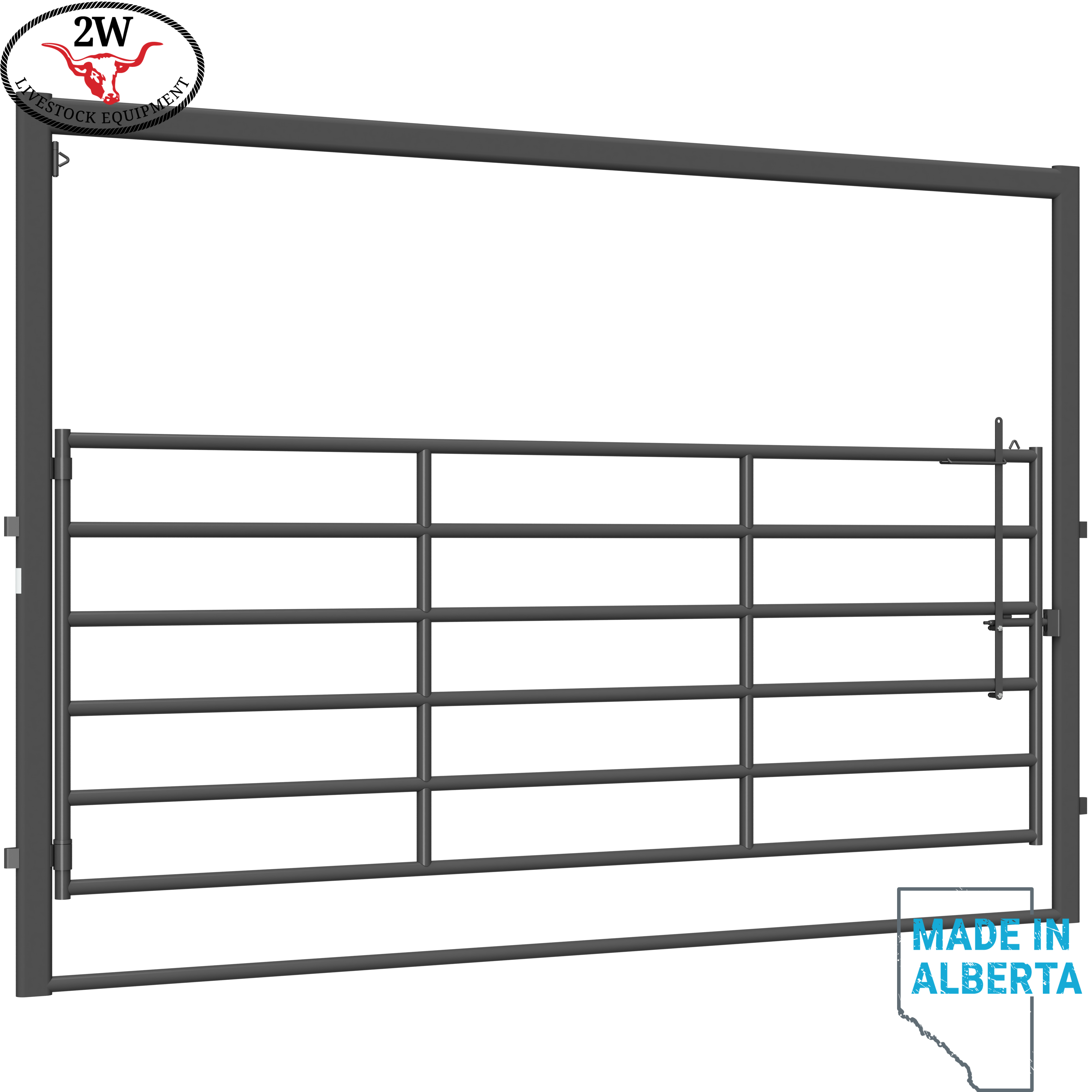 Corral Series High Pole Gate - Dark Grey