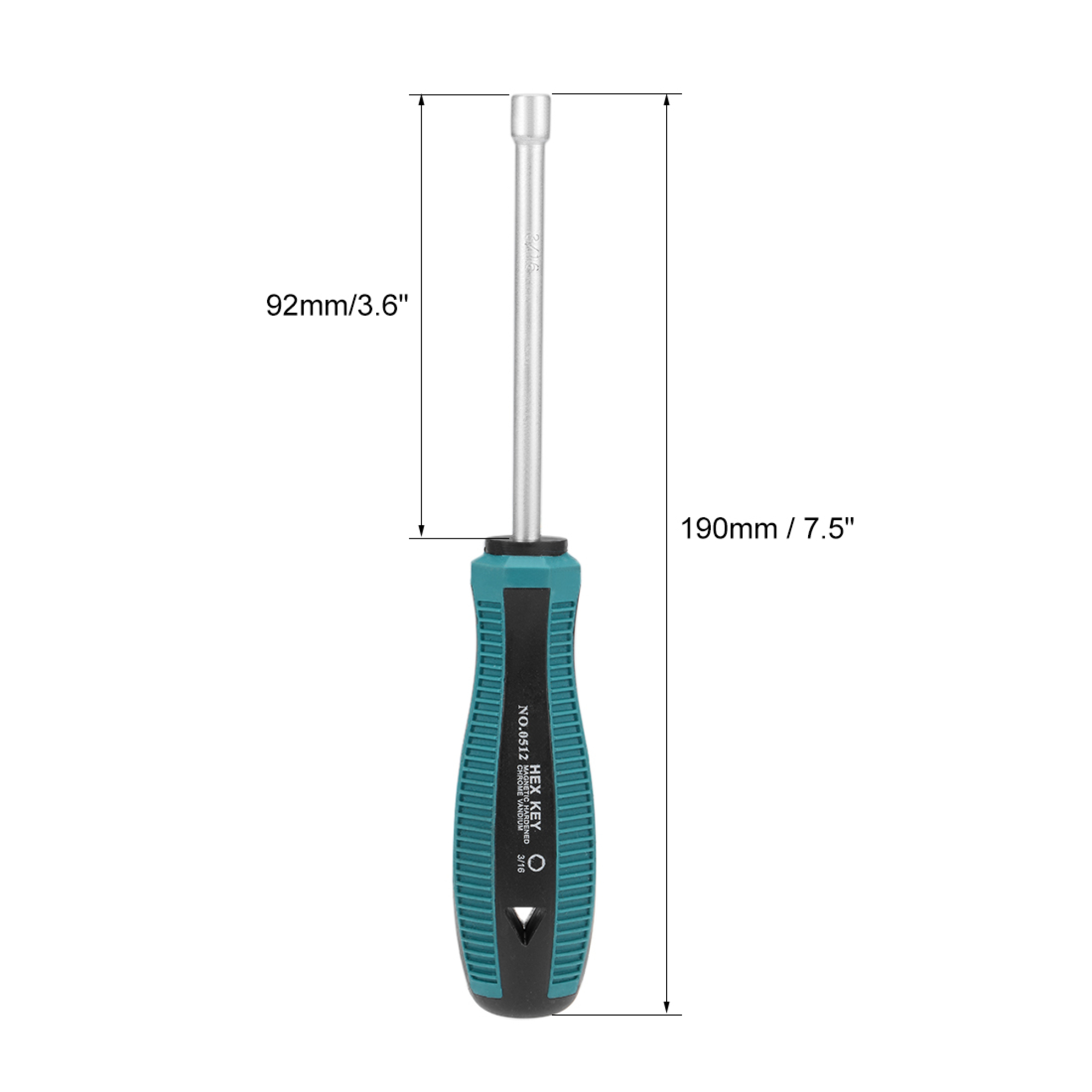 5mm Slotted Magnetic Screwdriver 5" Round Shaft