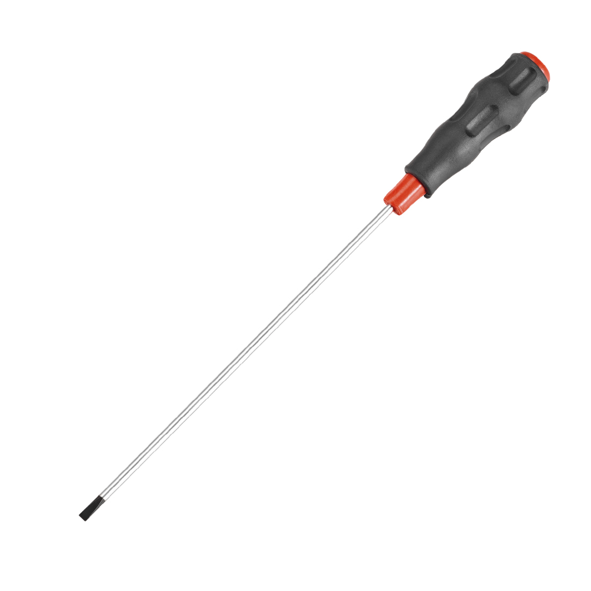 3.8mm Slotted Magnetic Screwdriver Non Slip Black+Red Handle