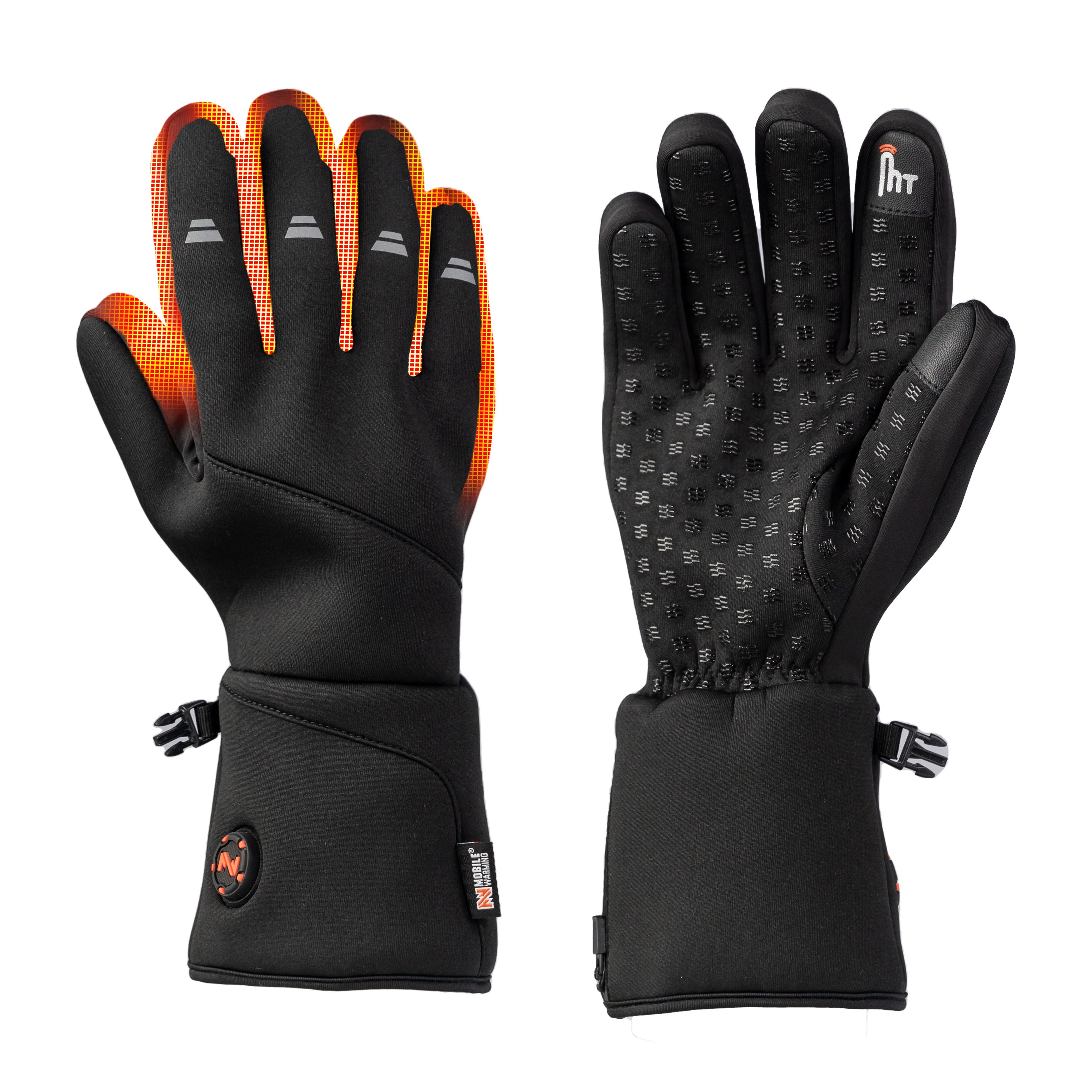 Unisex Neoprene Heated Gloves, Black
