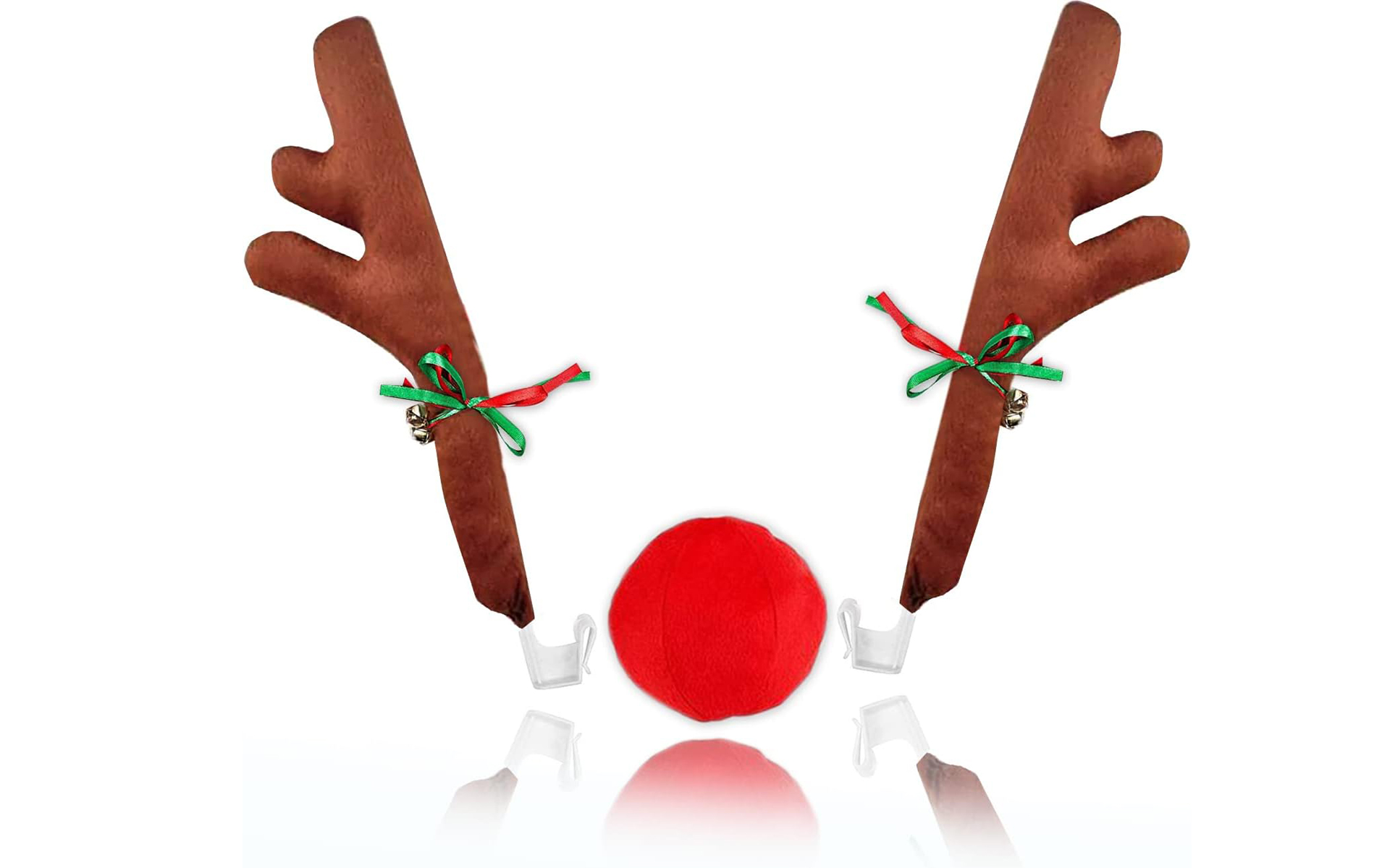 Zone Tech Reindeer Antlers & Nose for Car Decorations