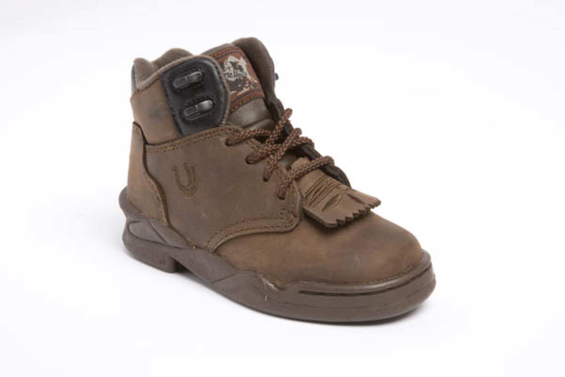 Ladies Leather Hiker with Kiltie - Chocolate Chip Brown