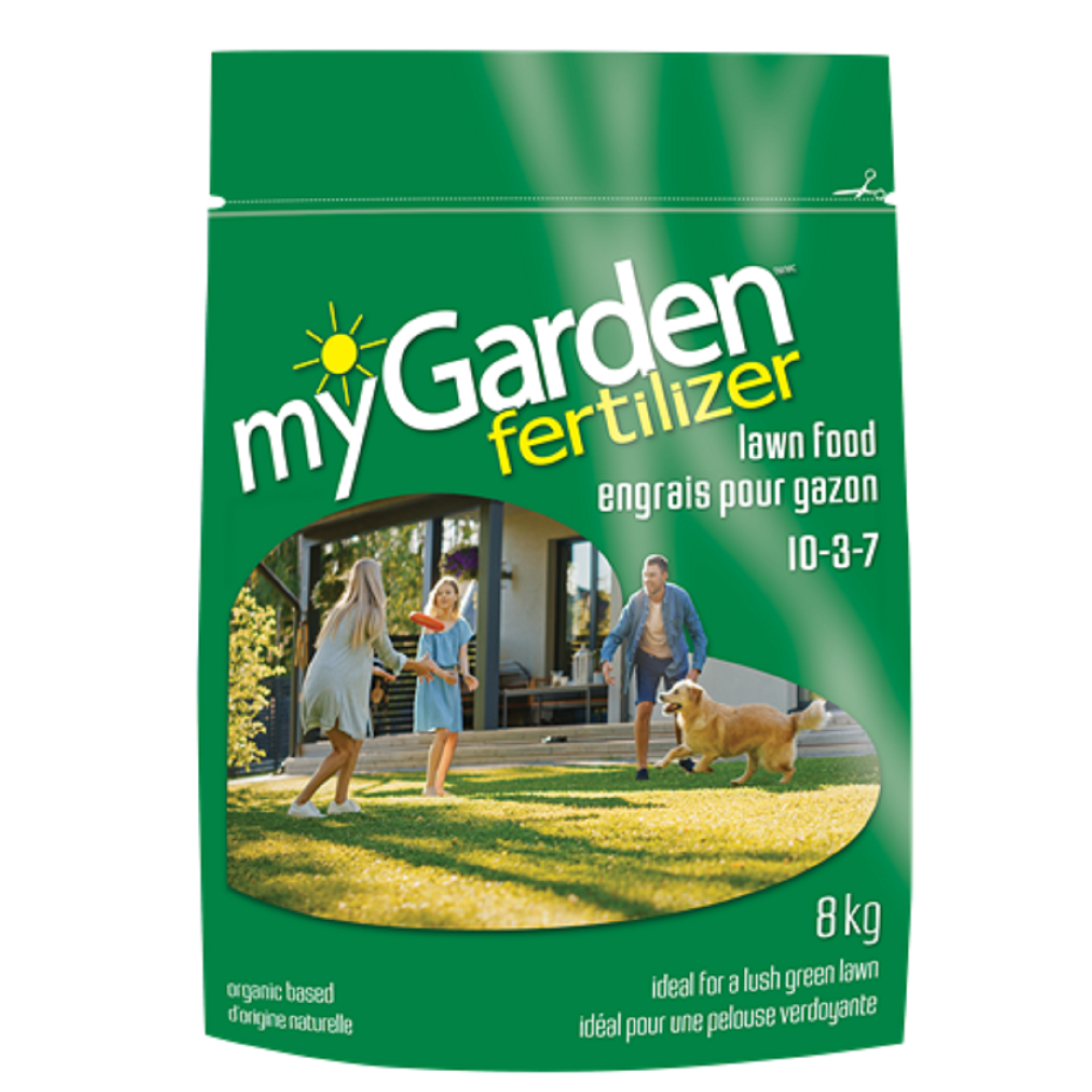 myGarden Fertilizer Lawn Food 10-3-7 (+2Fe) 8kg