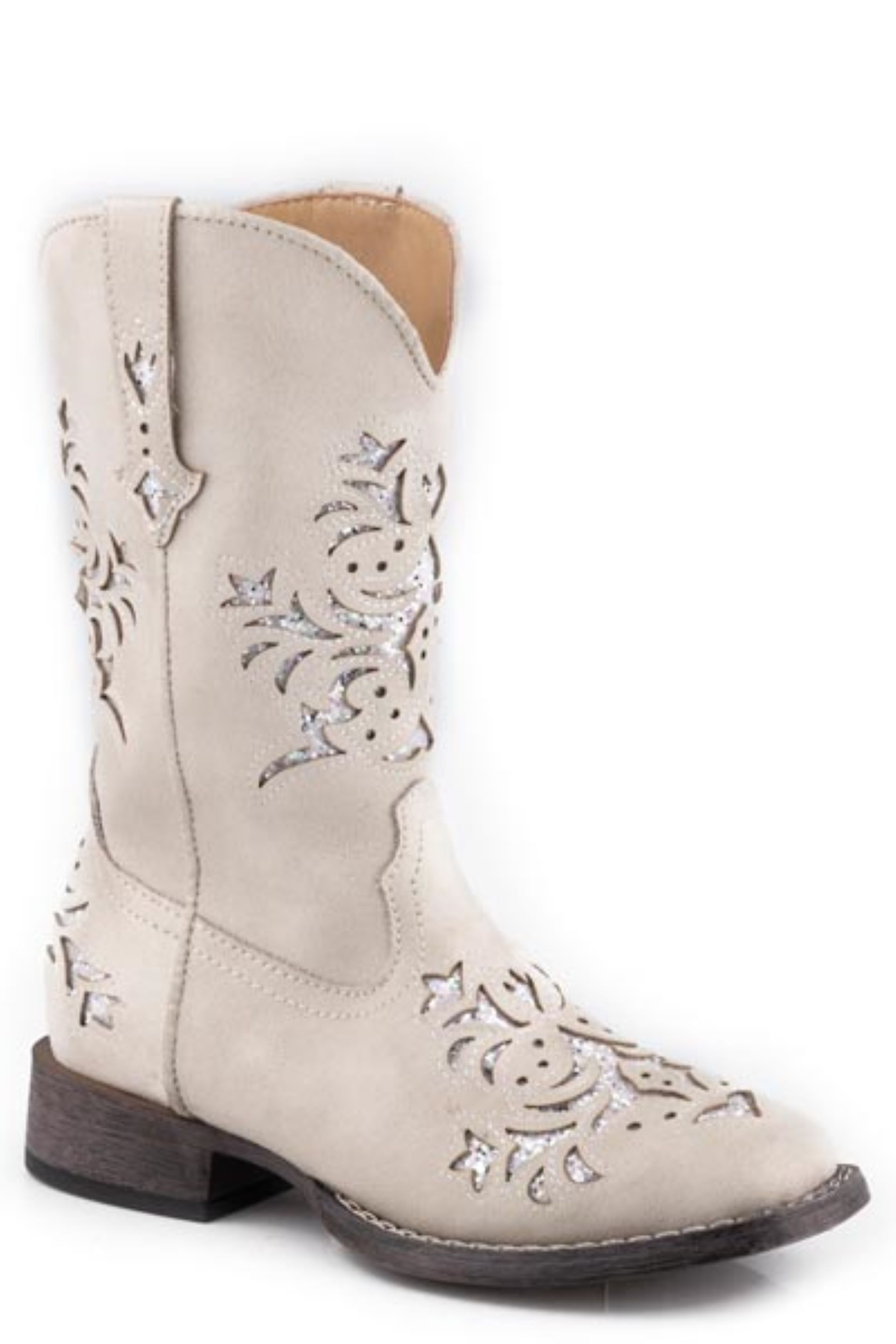 Youth Faux leather cowgirl boot