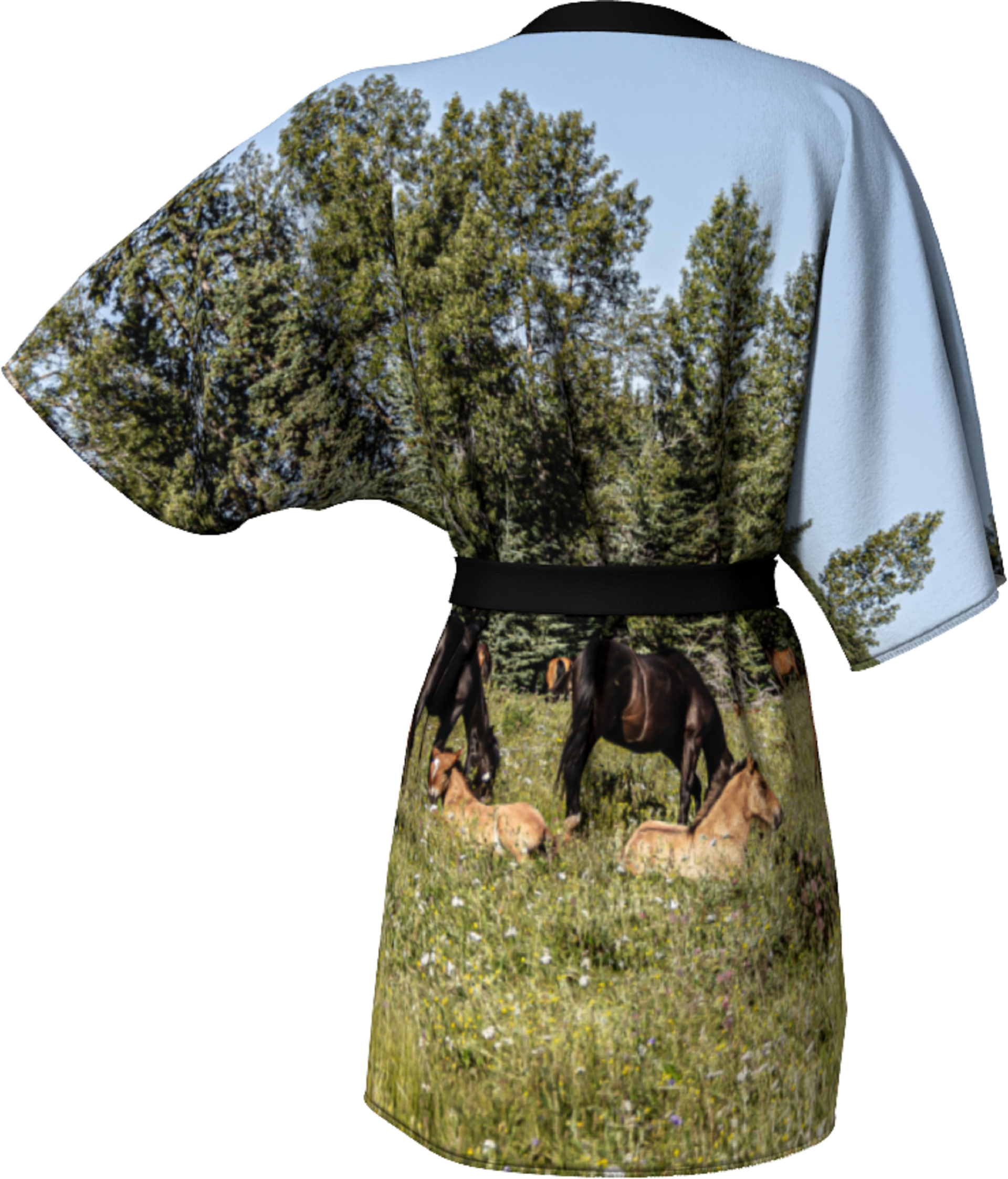 Kimono Robe Wild Horses