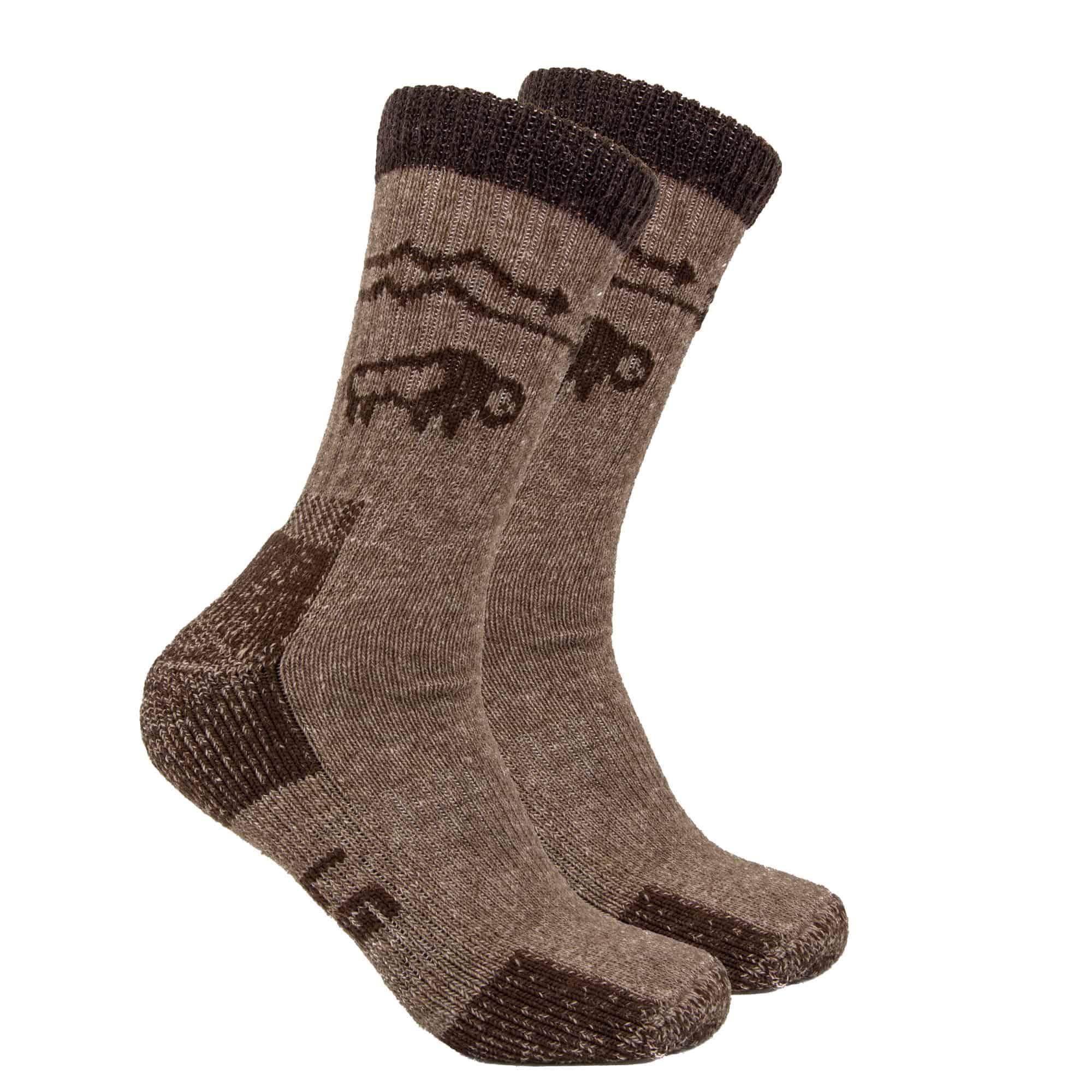 Yellowstone - Advantage Gear Bison/Wool Crew Socks