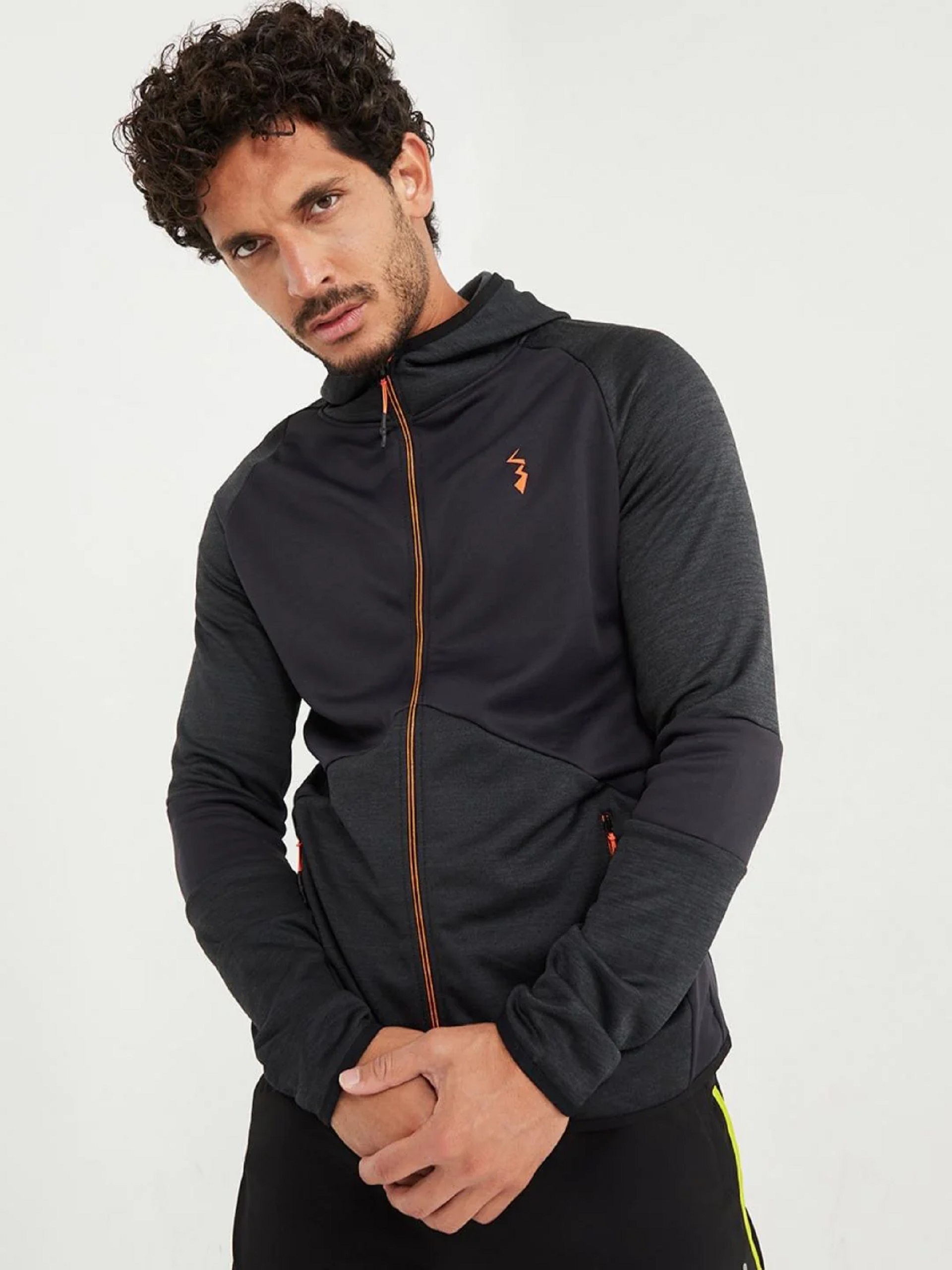 Men Solid Full Sleeve Black Color Stylish Sports Jacket