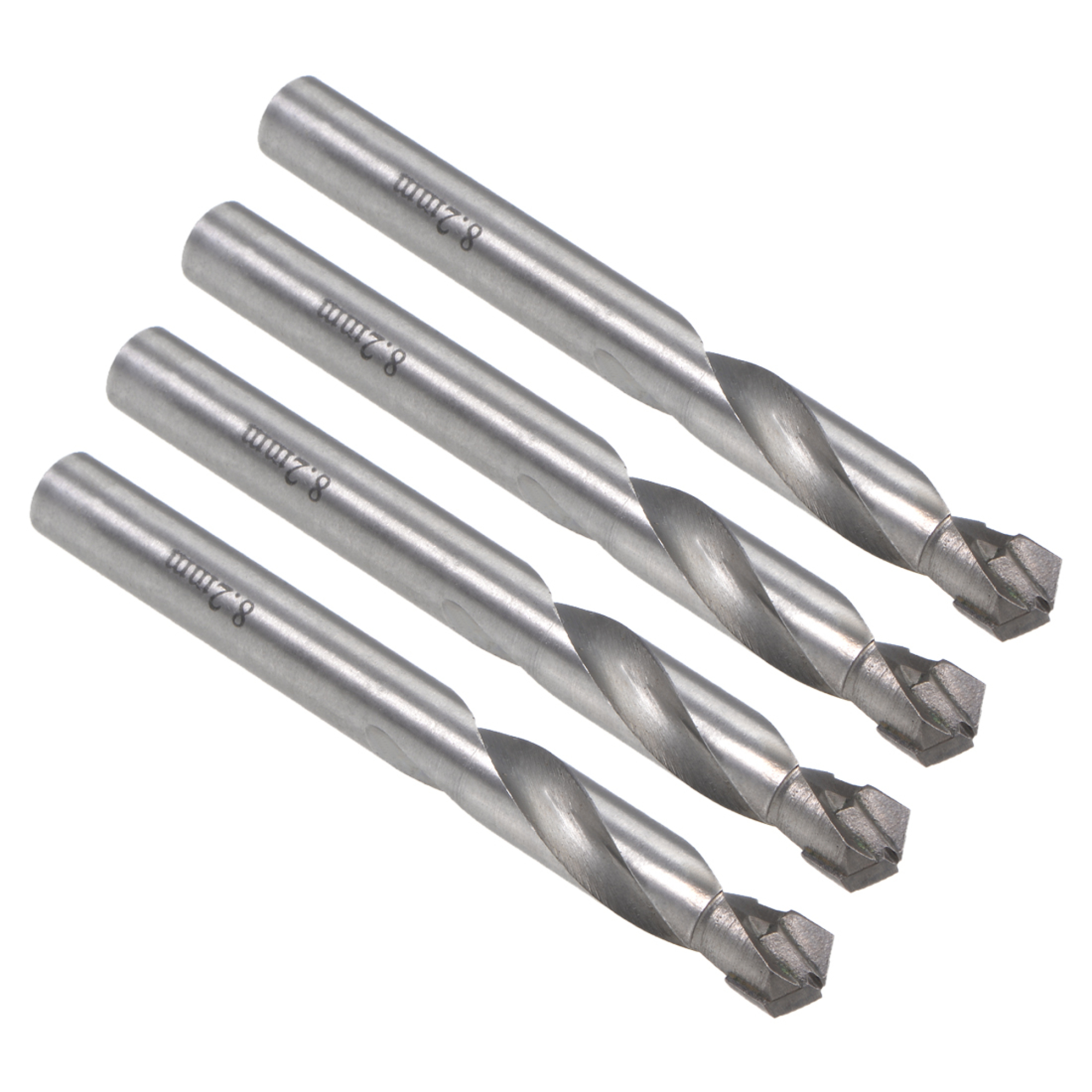 Carbide Twist Drill Bits for Metals - 4 Pcs