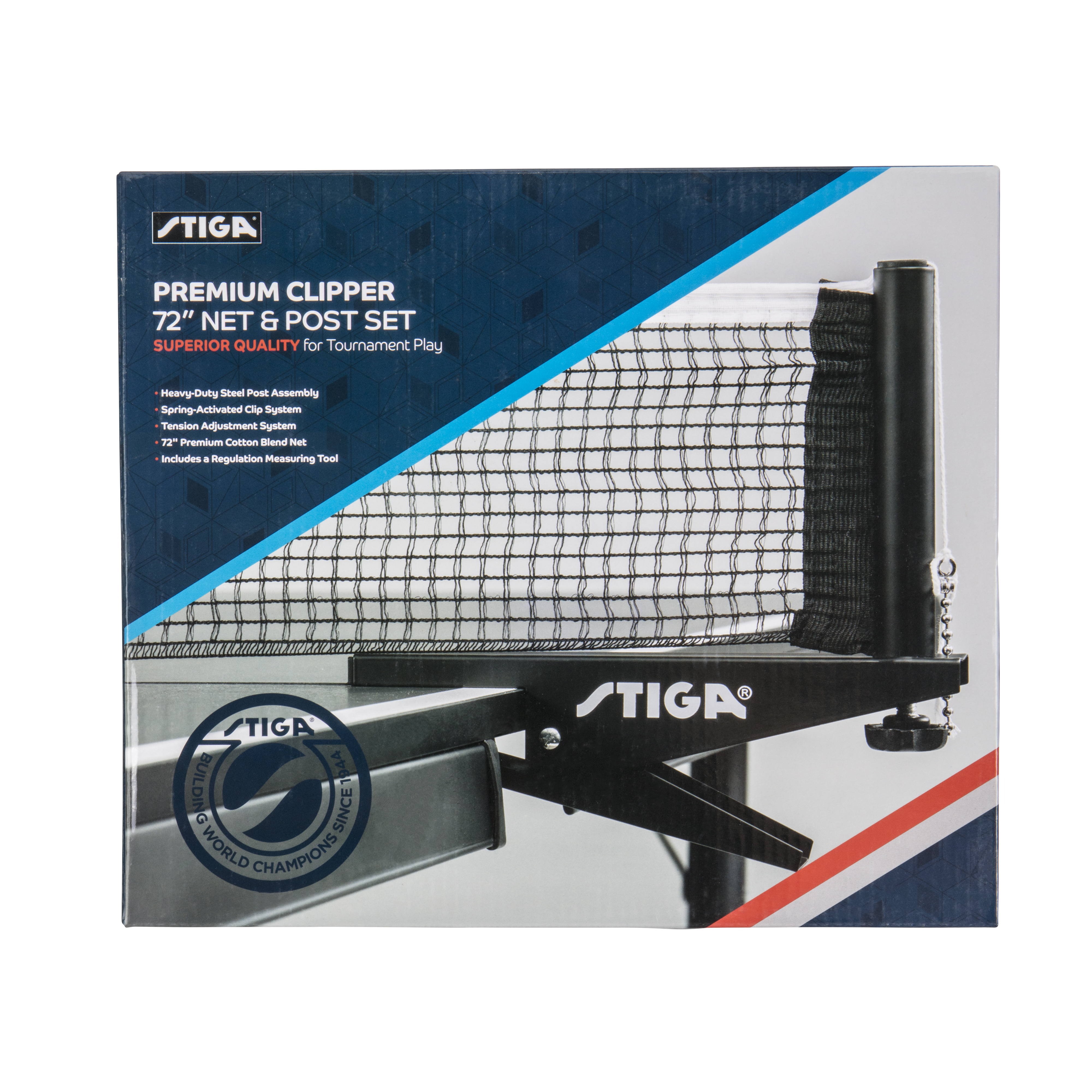 STIGA Premium Clipper/Net Post Table Tennis Set