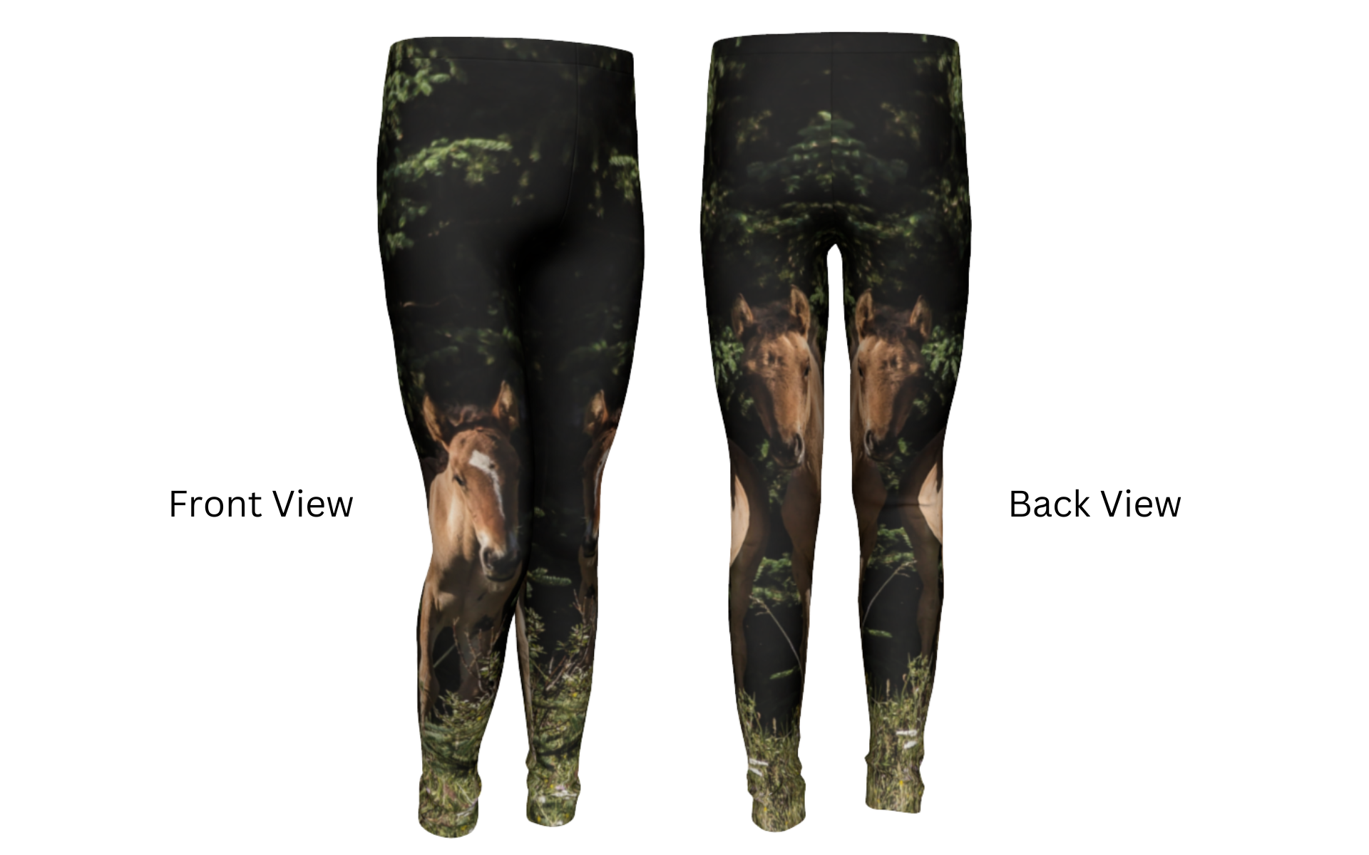 Kids Leggings Wild Horse Foals