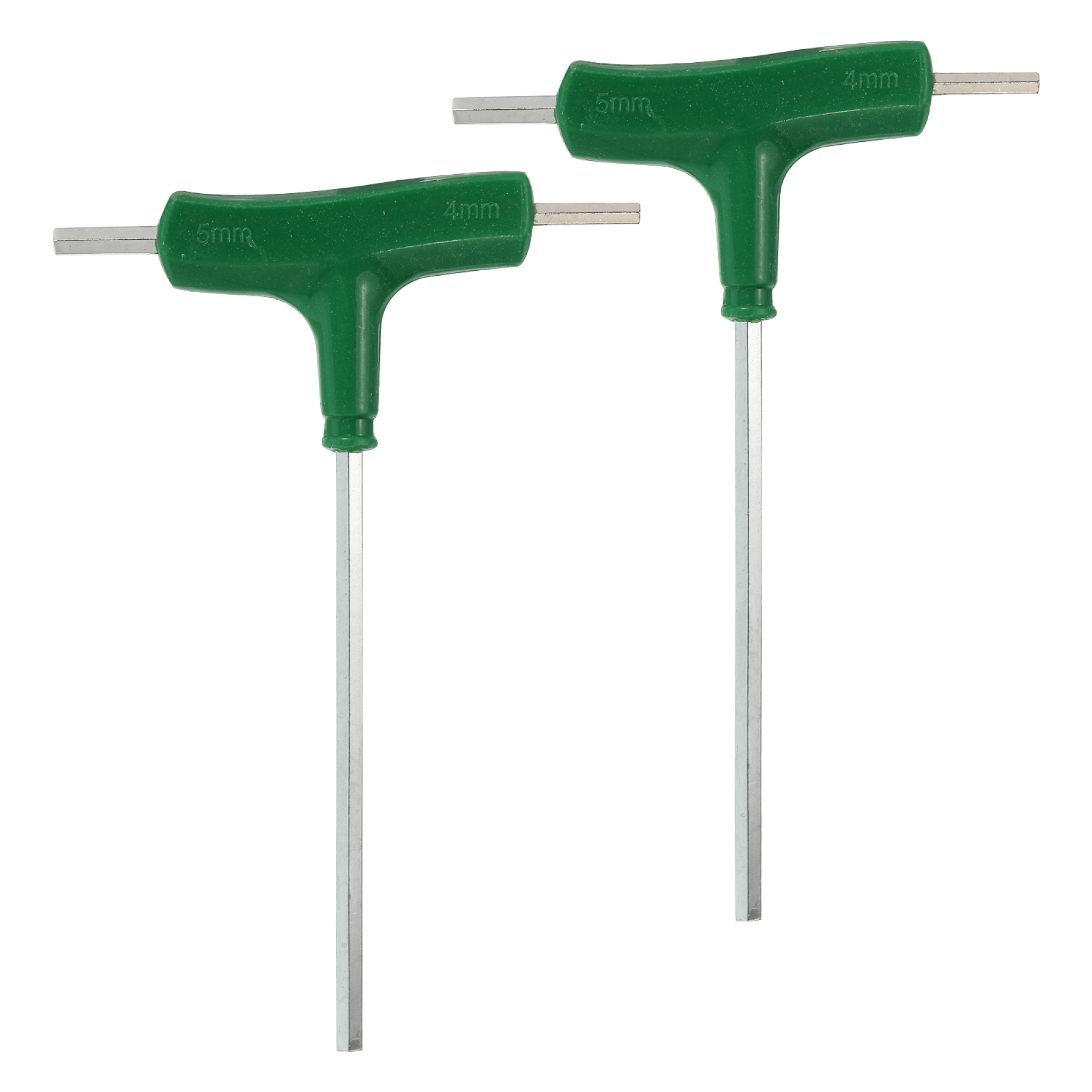T-Handle Three-Way Hex Wrench Set 4mm/5mm, Green