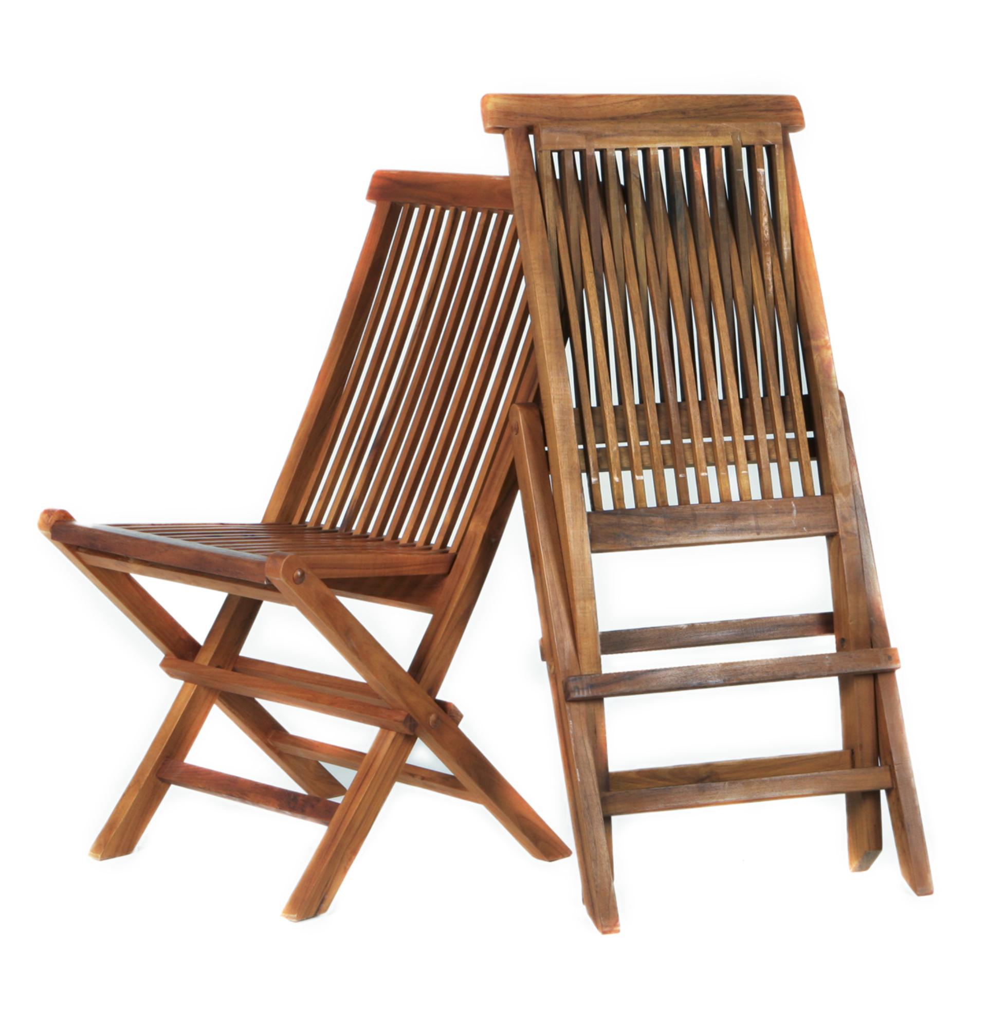 Folding Chair Set with Cushions