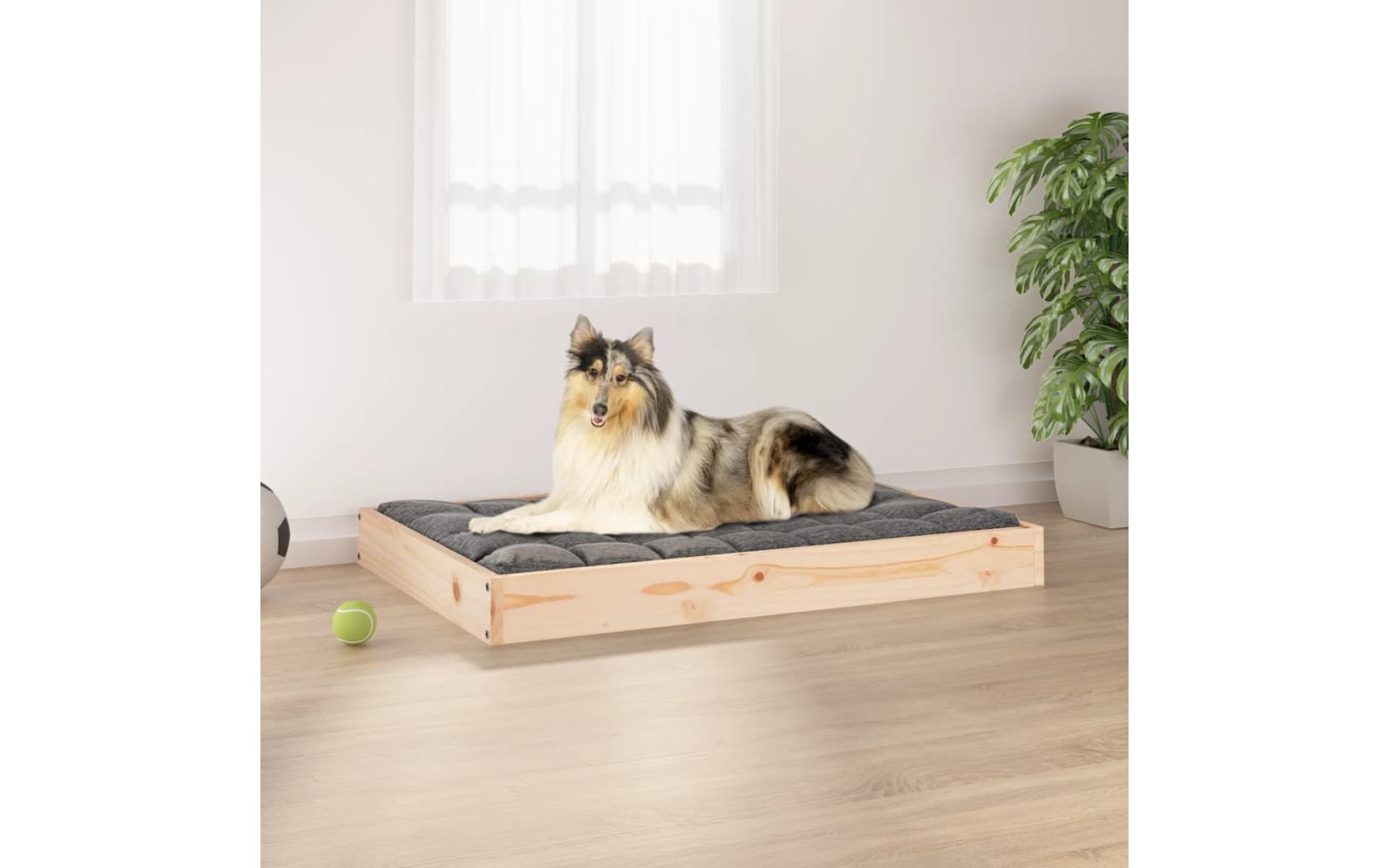 Dog bed 91.5x64x9 cm Solid pine wood