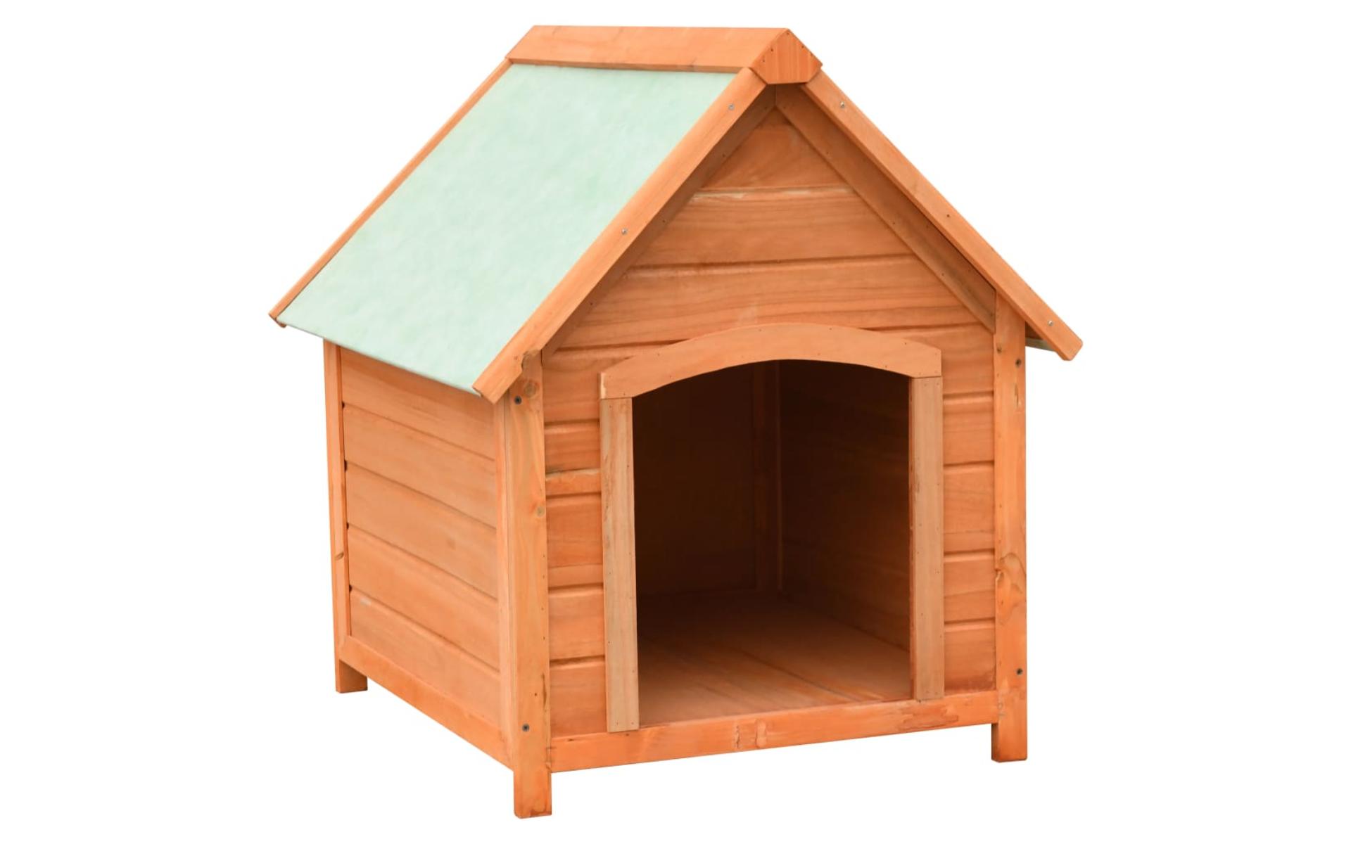 Kennel for dogs Solid pine and fir wood 72x85x82 cm