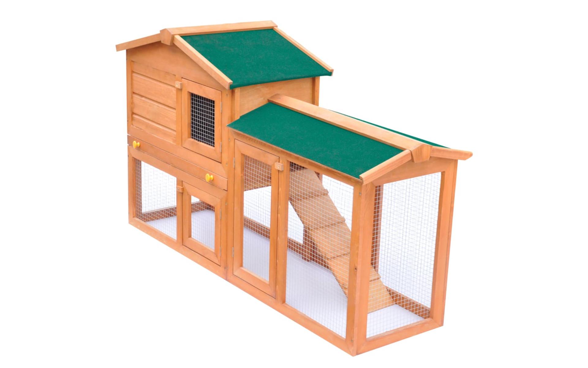 Large outdoor hutch for small pets Wood