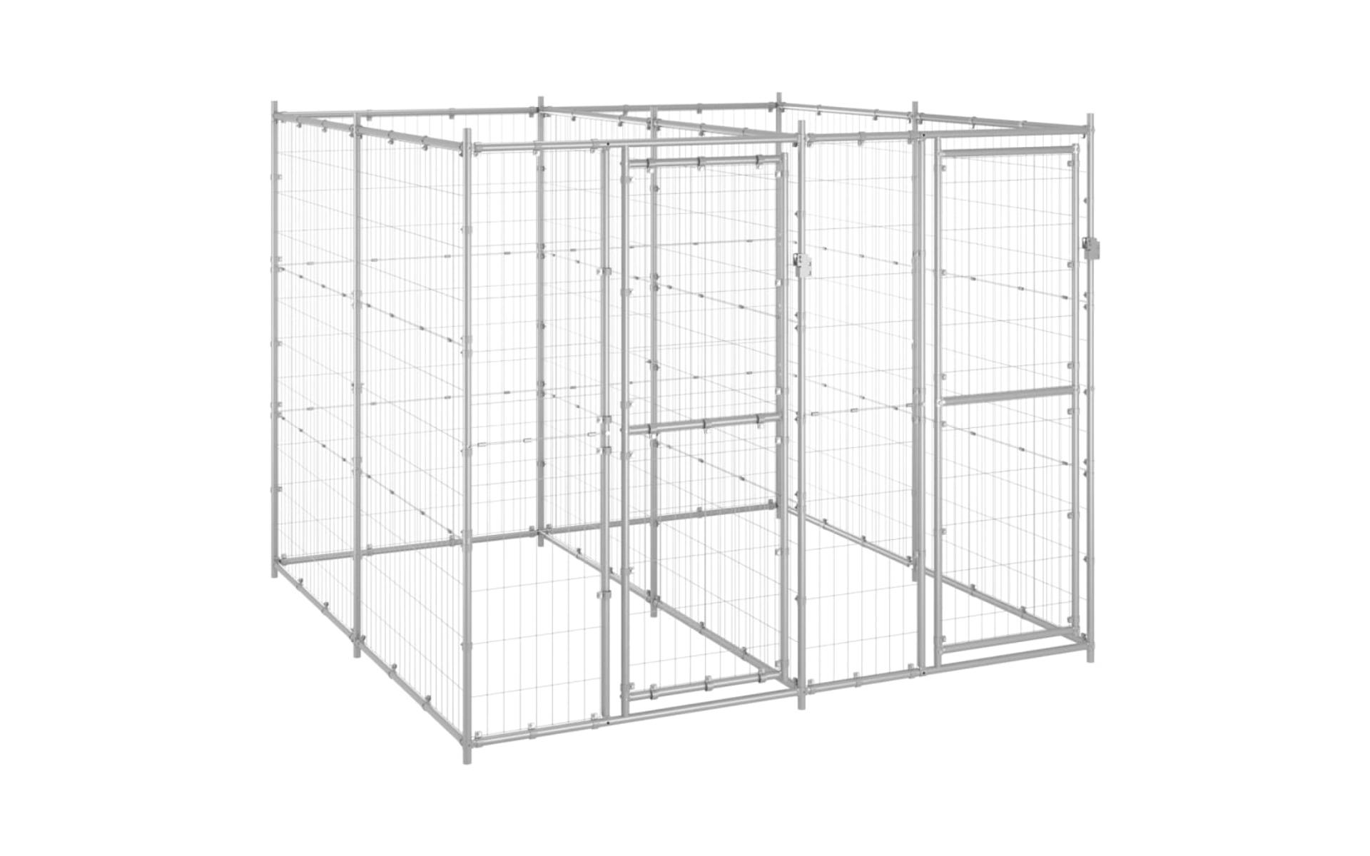 Outdoor kennel Galvanized steel 4.84 m²