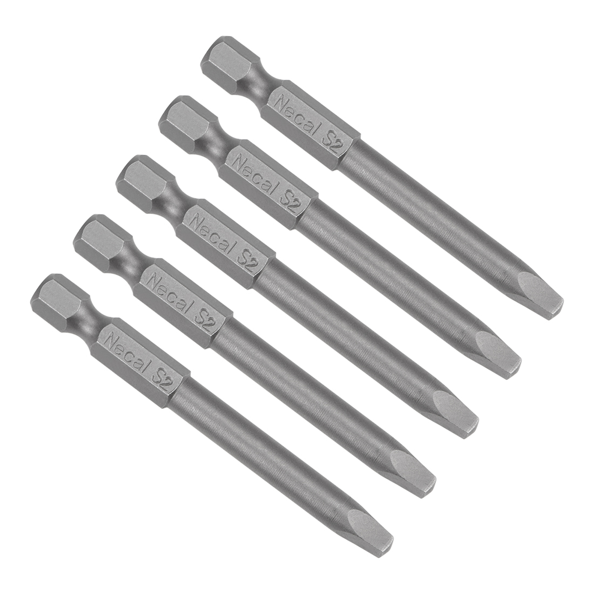 5Pcs SQ3 Magnetic Square Screwdriver Bits Set 2.56"