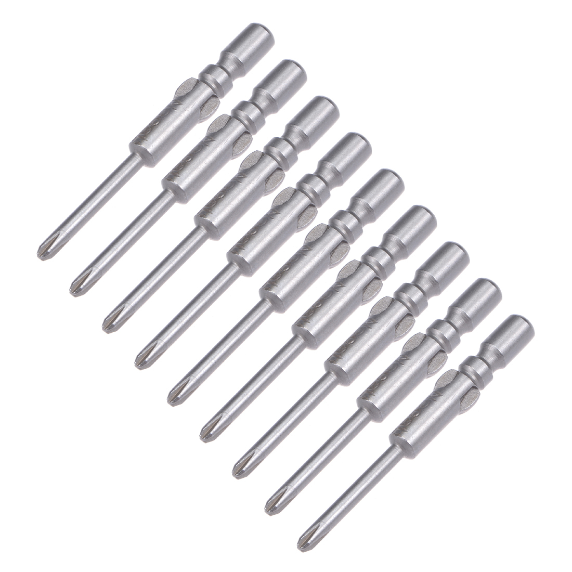 10pcs 4mmx40mm PH0 Magnetic S2 Screw Bits