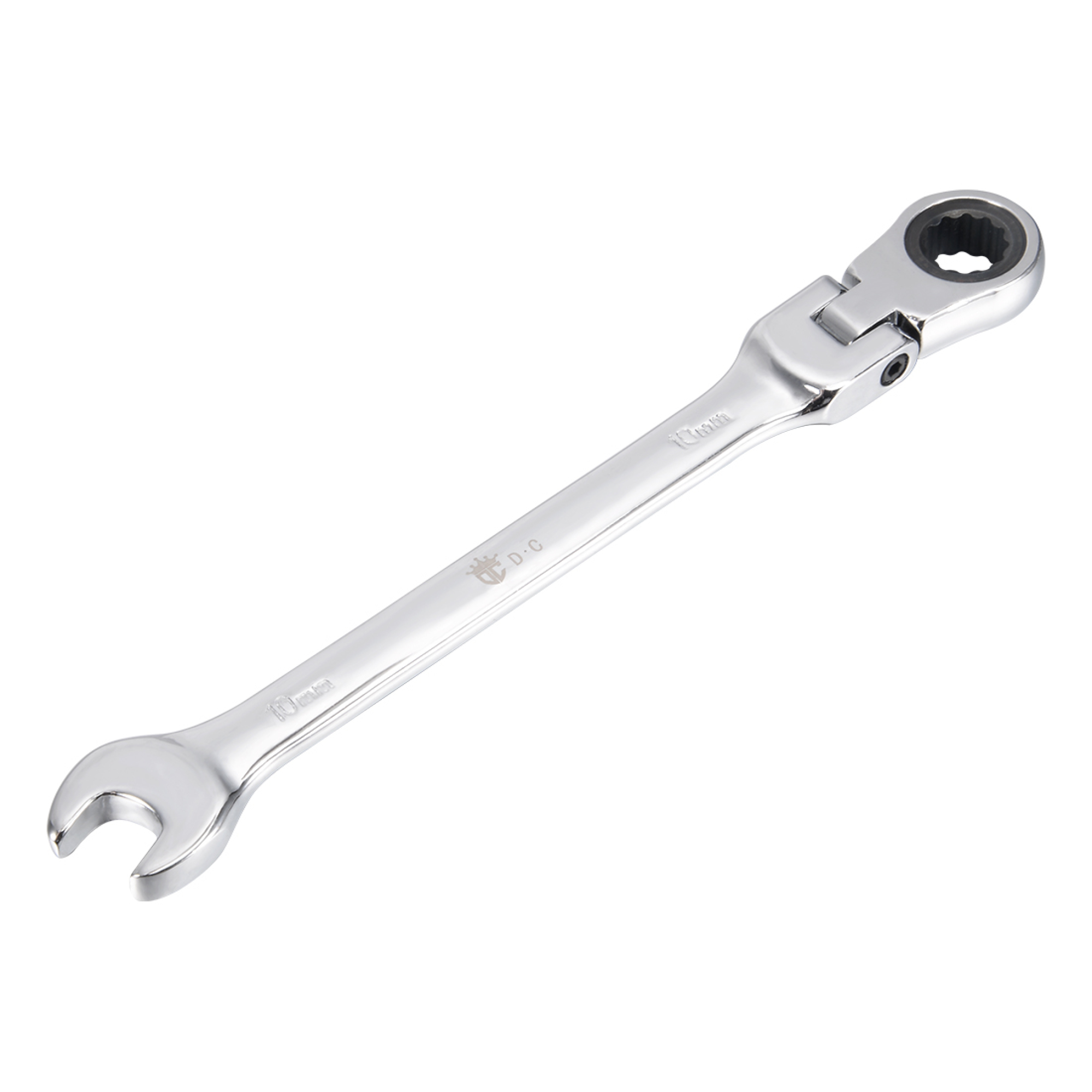 Flex-Head Ratchet Combination Wrench, Cr-V Chrome