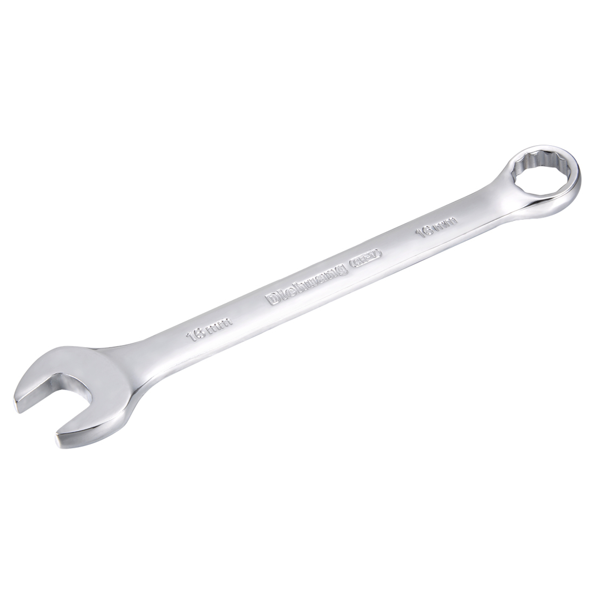 Metric Combo Wrench, 12-Point Box & Open End, Cr-V