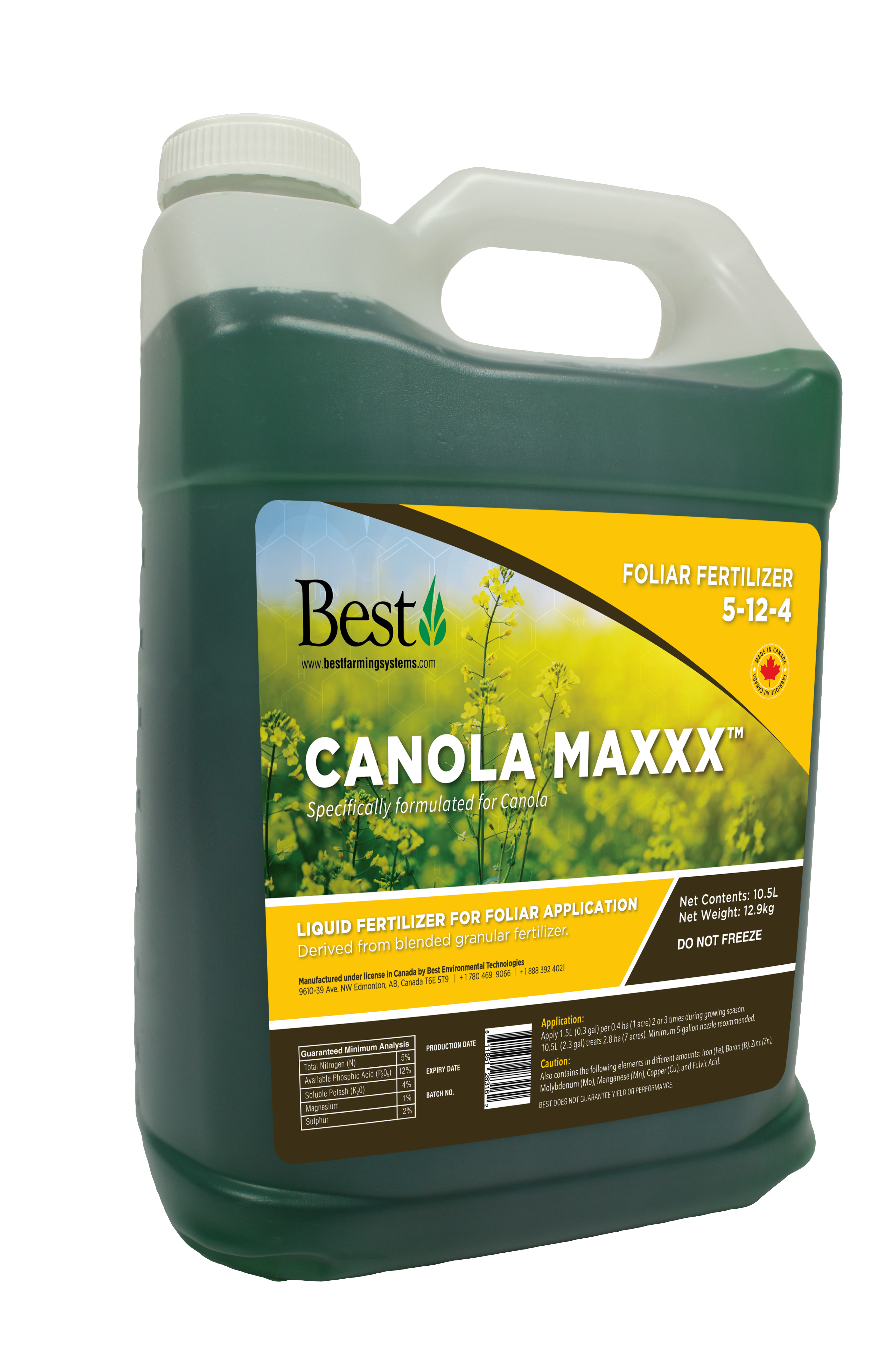 Custom Foliar Fertilizer for Canola Crops
